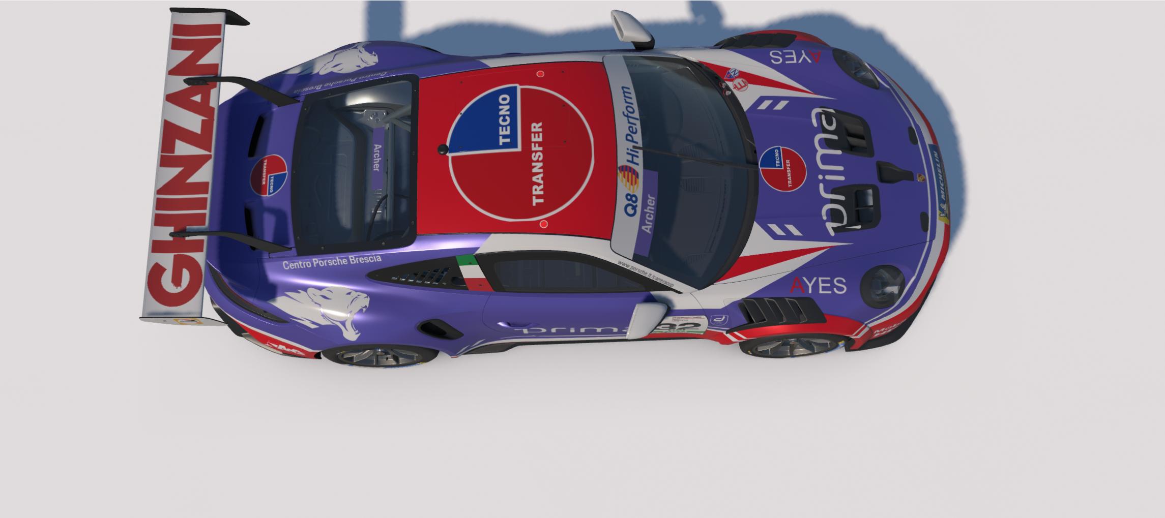 Preview of Prima Ghinzani Car #32 Porsche Carrera Cup Italia - Giancarlo Quaresmini by Keith Archer