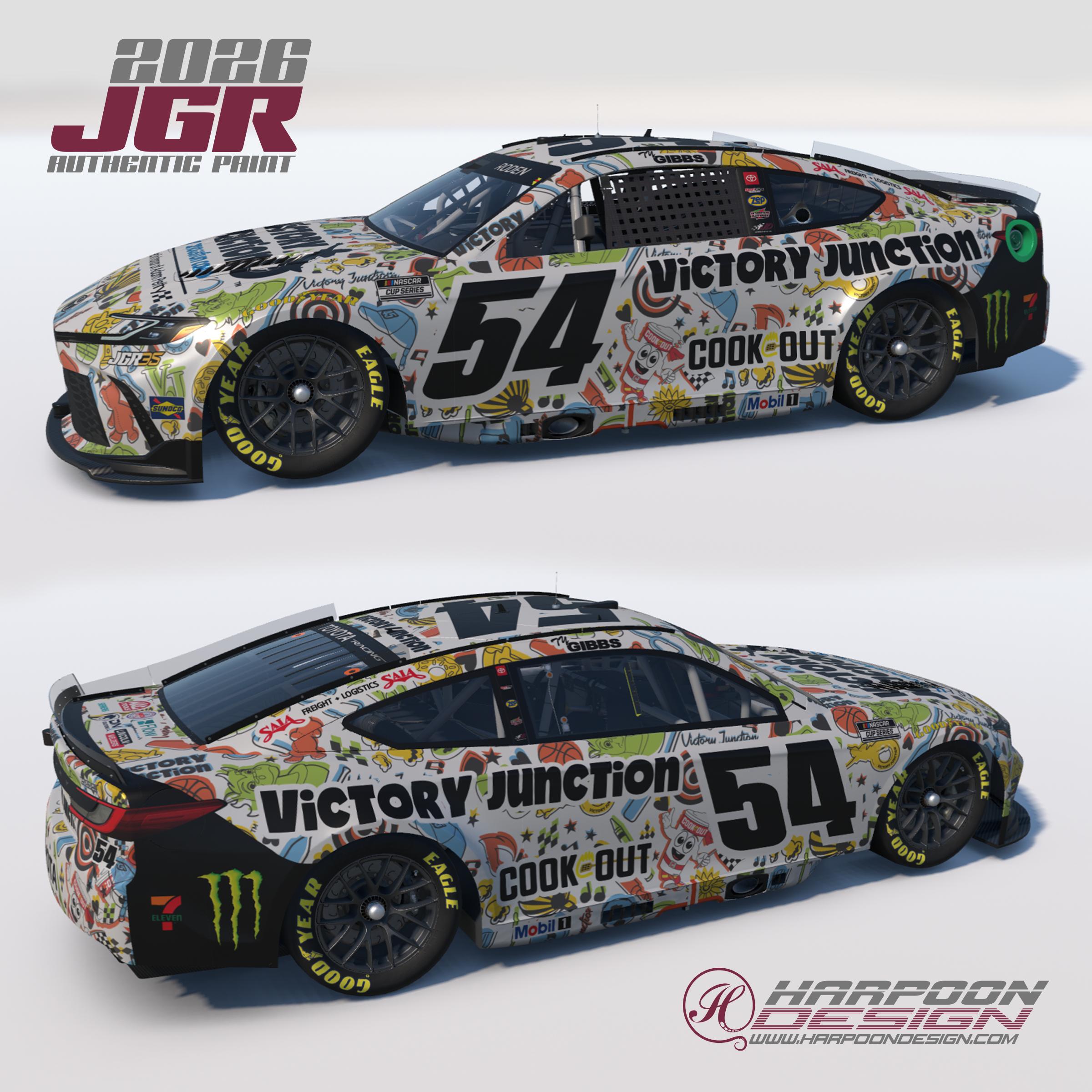 Preview of 2026 Ty Gibbs Victory Junction Toyota Camry by Brantley Roden