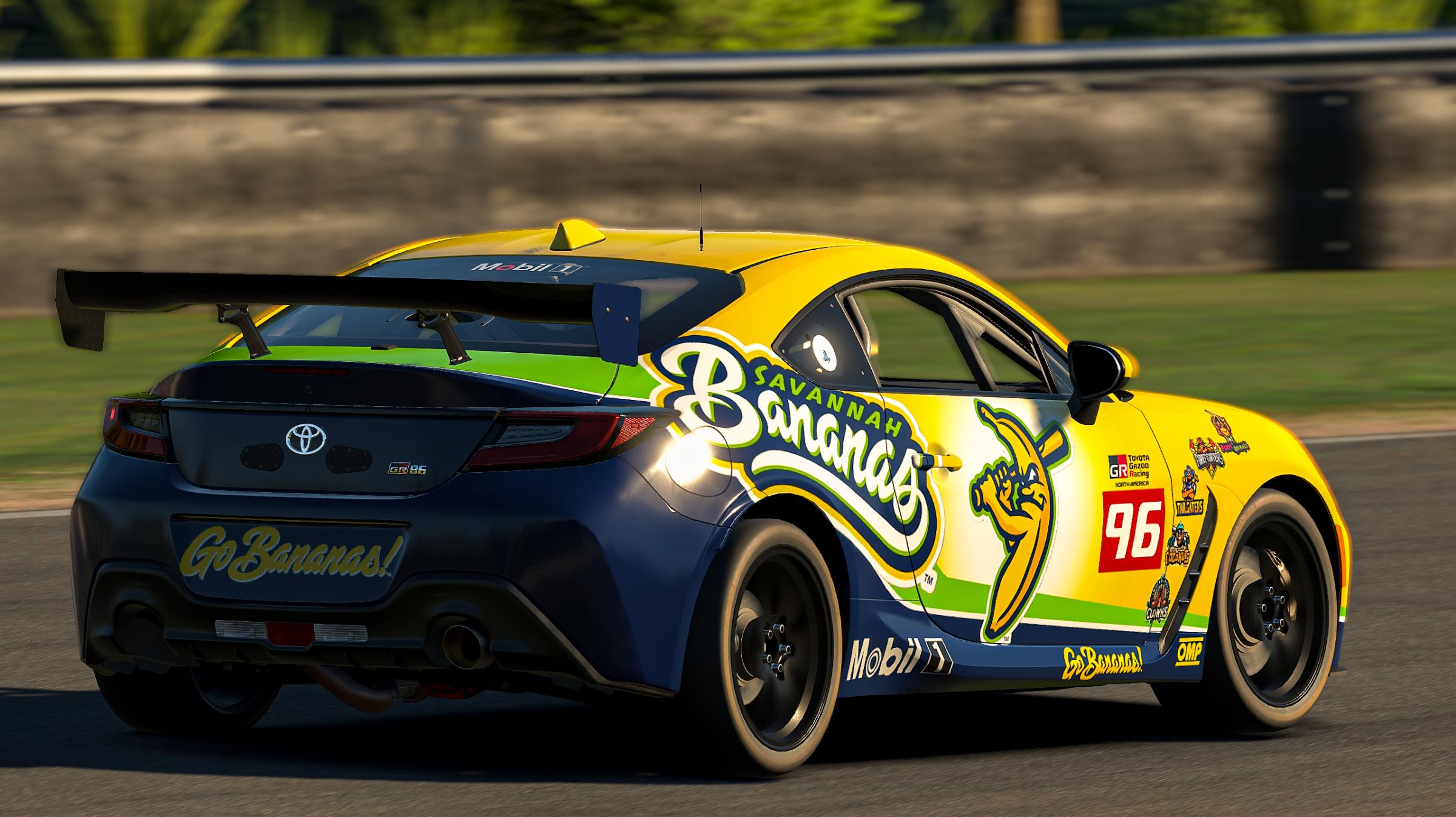 Preview of Savannah Bananas Toyota GR86 by Jason Jones22