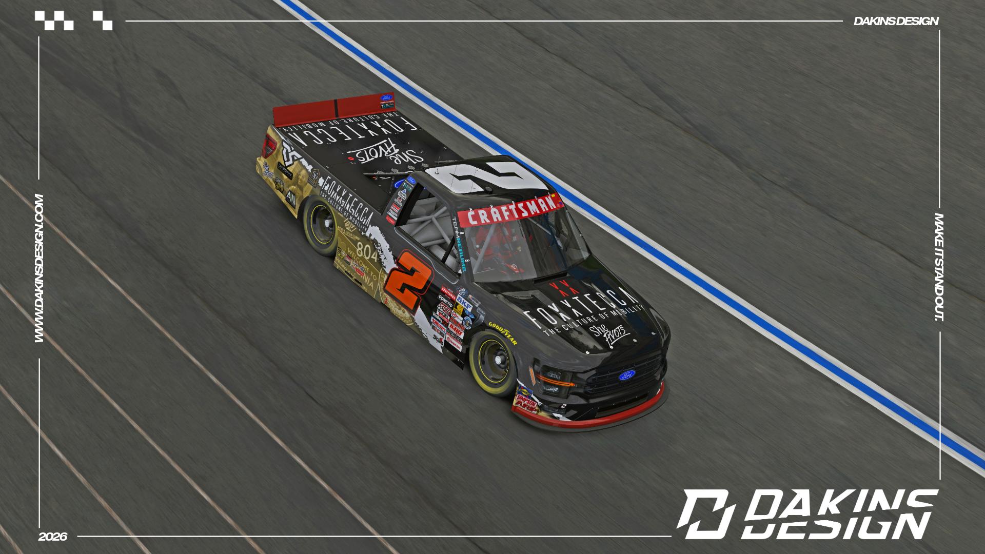 Preview of OFFICIAL #2 Foxxtecca x Team Reaume Dystany Spurlock NASCAR Craftsman Truck Series Ford F-150 by Jason Dakins