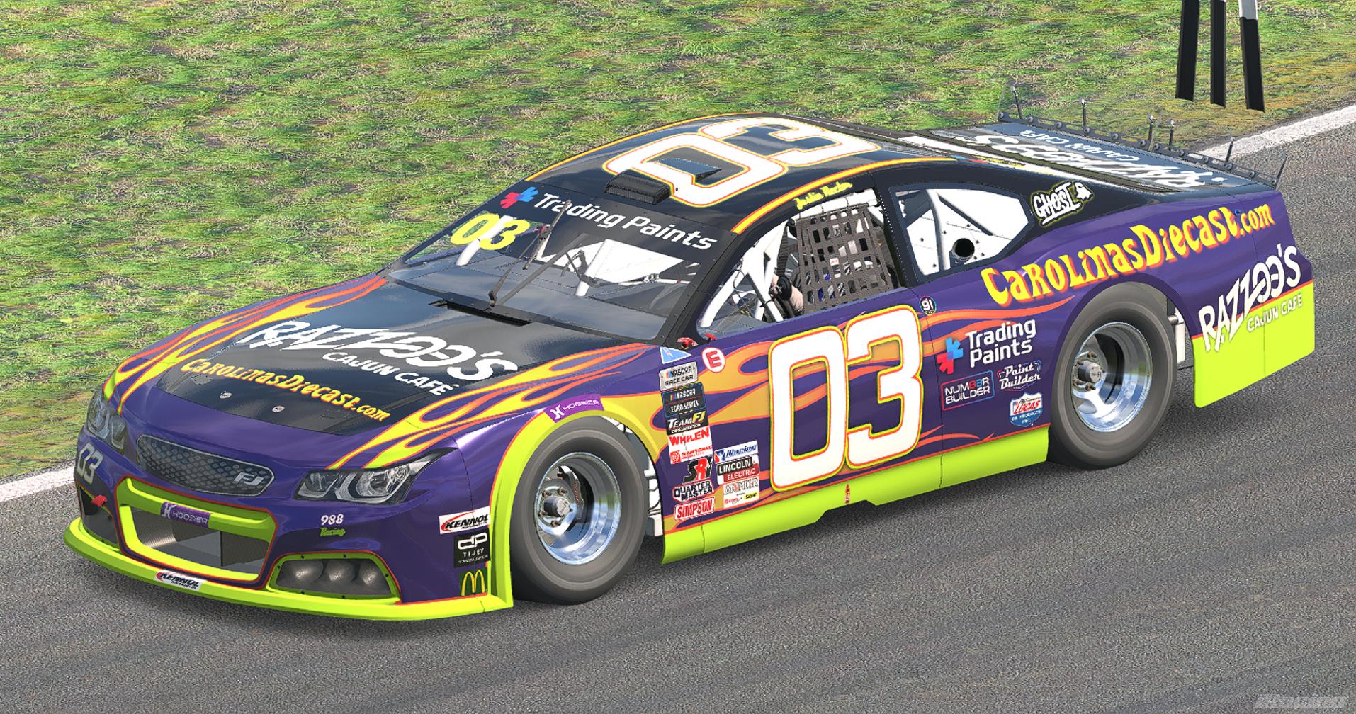 Preview of Razzoos Cajun Cafe/CarolinasDiecast.com NASCAR Euro by Justin Rector