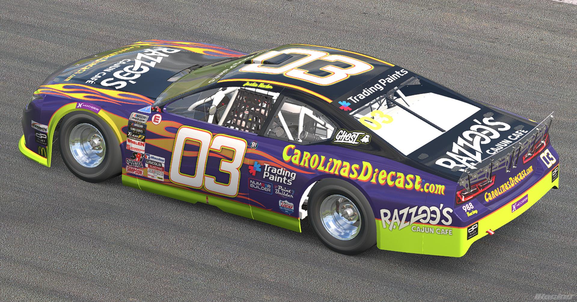 Preview of Razzoos Cajun Cafe/CarolinasDiecast.com NASCAR Euro by Justin Rector