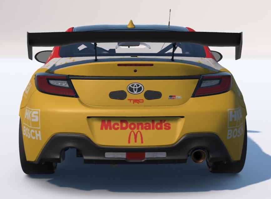 Preview of McDonalds/Coca Cola Toyota GR86 by Ronald Lawson2