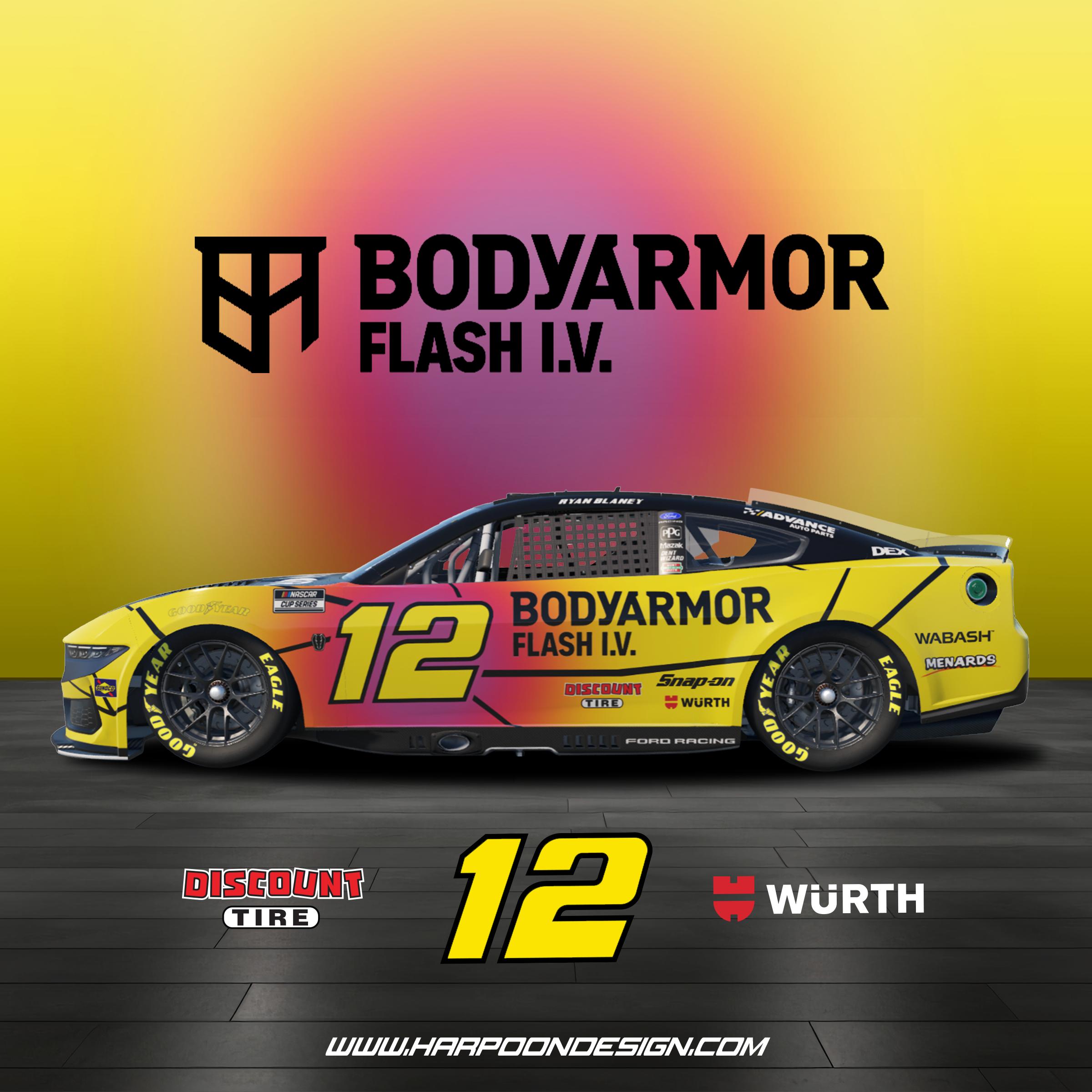 Preview of 2026 Ryan Blaney Body Armor Flash IV Richmond Ford Mustang by Brantley Roden