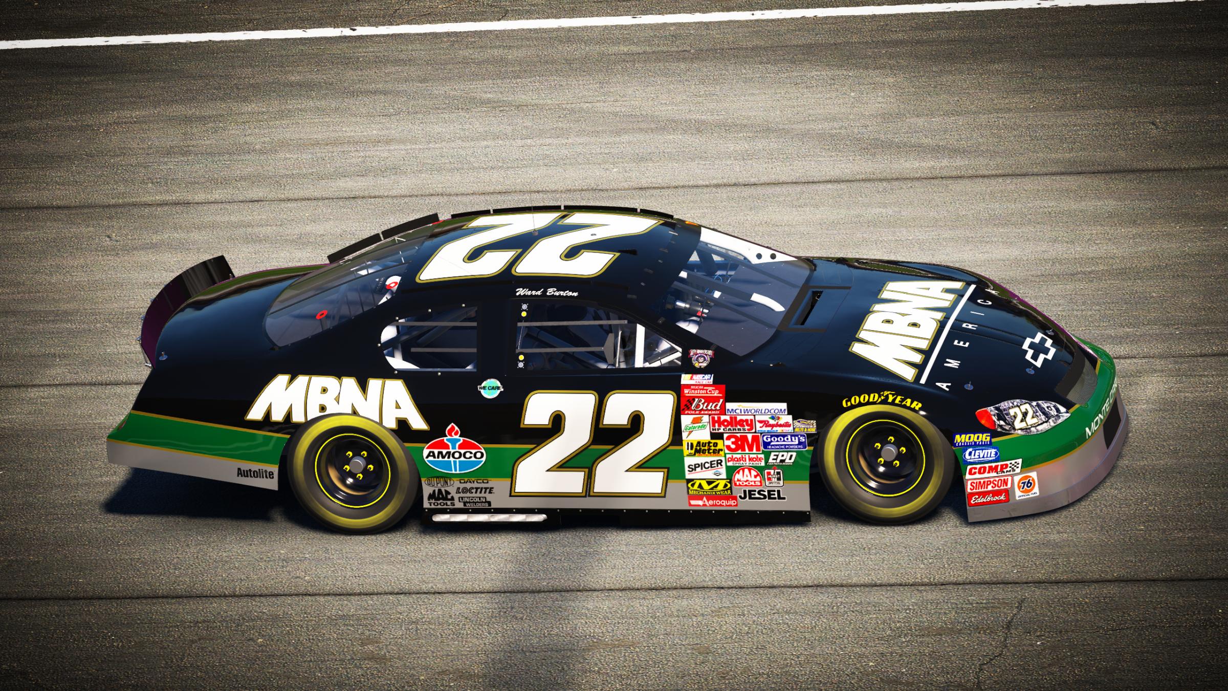 Preview of Ward Burton 1998 MBNA SS (No #) by Evan Pienta