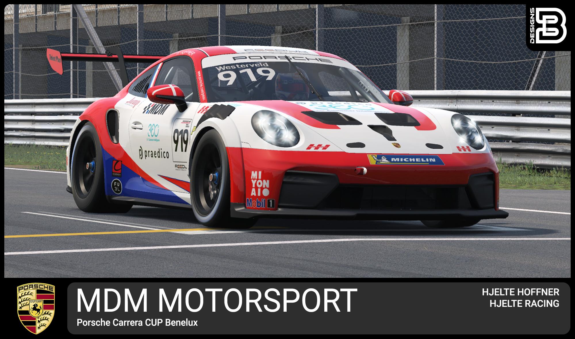 Preview of Hjelte Hoffner MDM Motorsport Porsche Carrera Cup by Bryan Westerveld