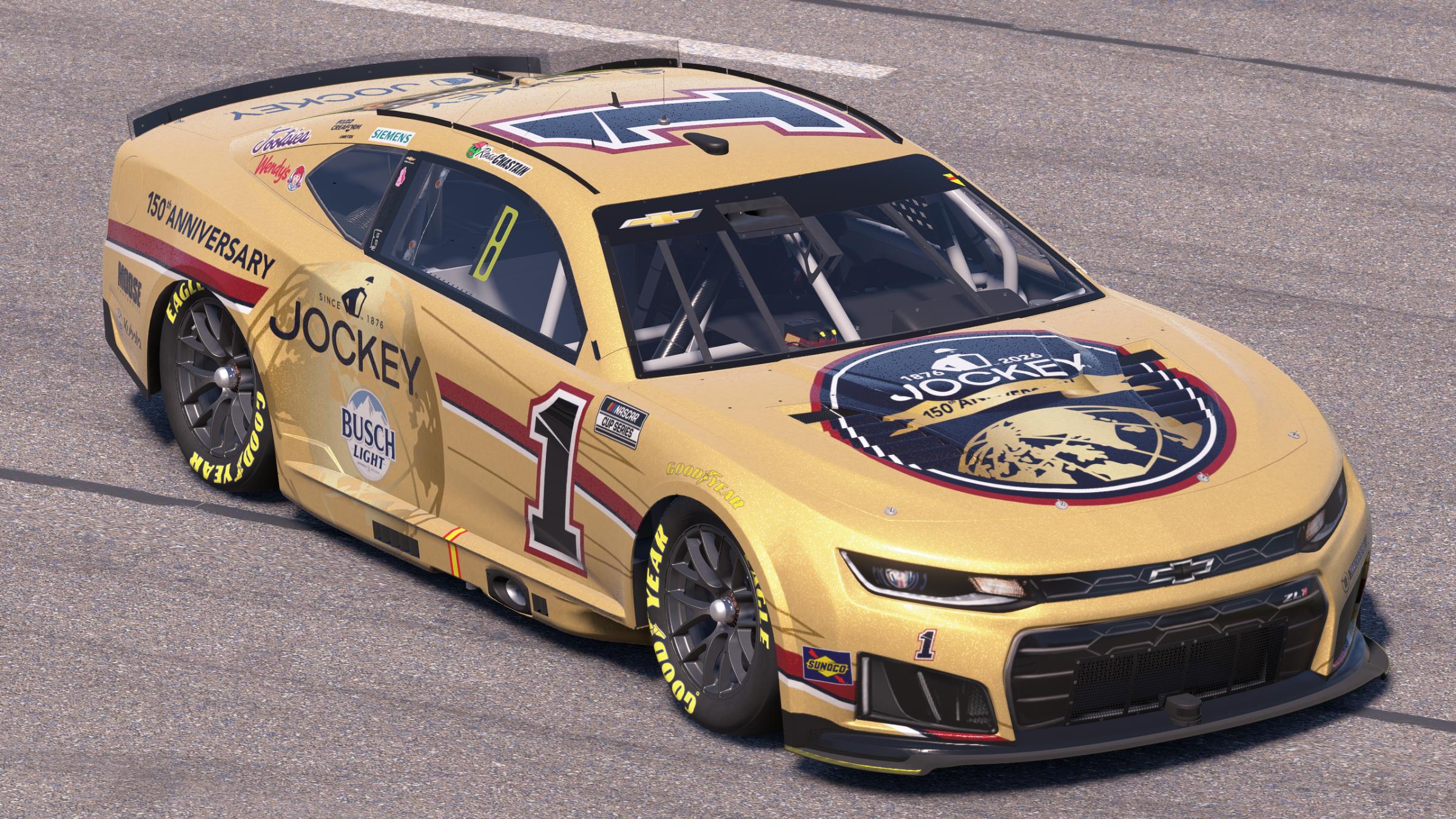 Preview of Ross Chastain Trackhouse Racing Jockey 150th Anniversary by Mick J.