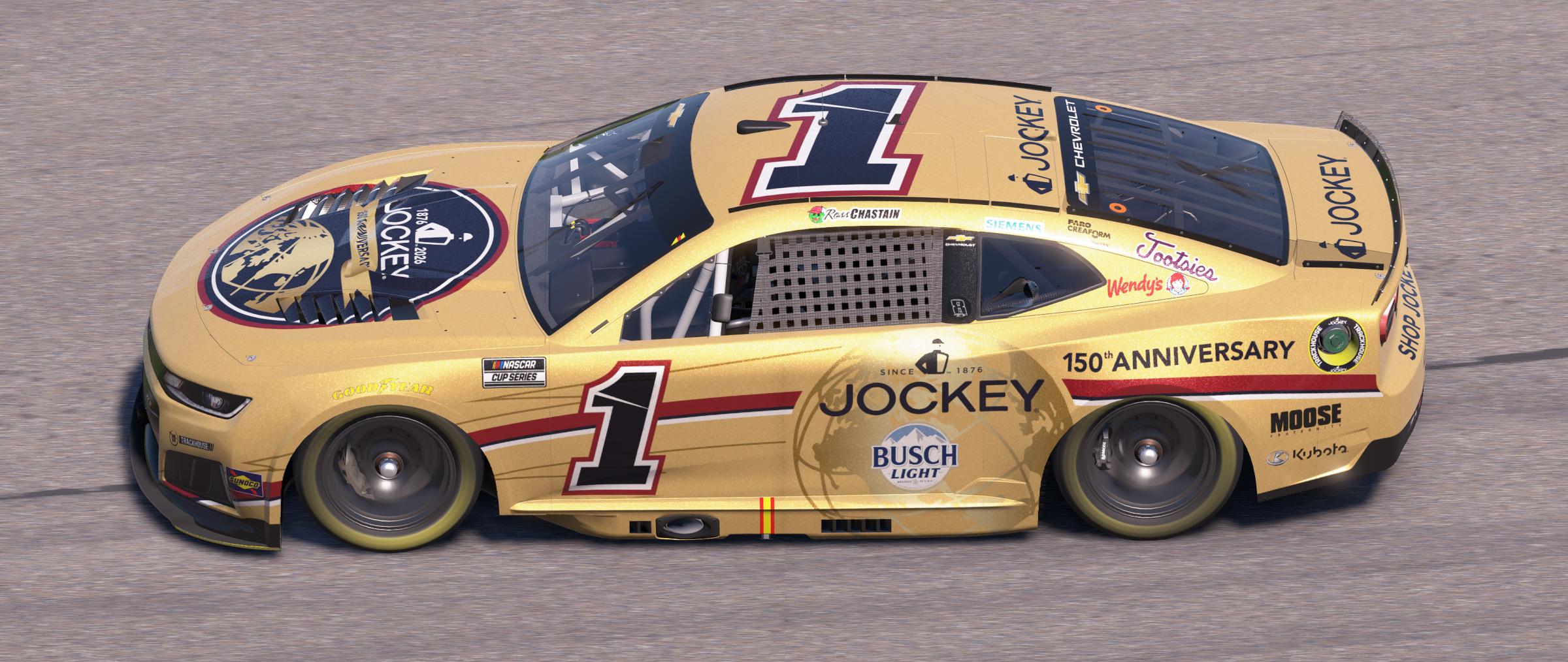 Preview of Ross Chastain Trackhouse Racing Jockey 150th Anniversary by Mick J.