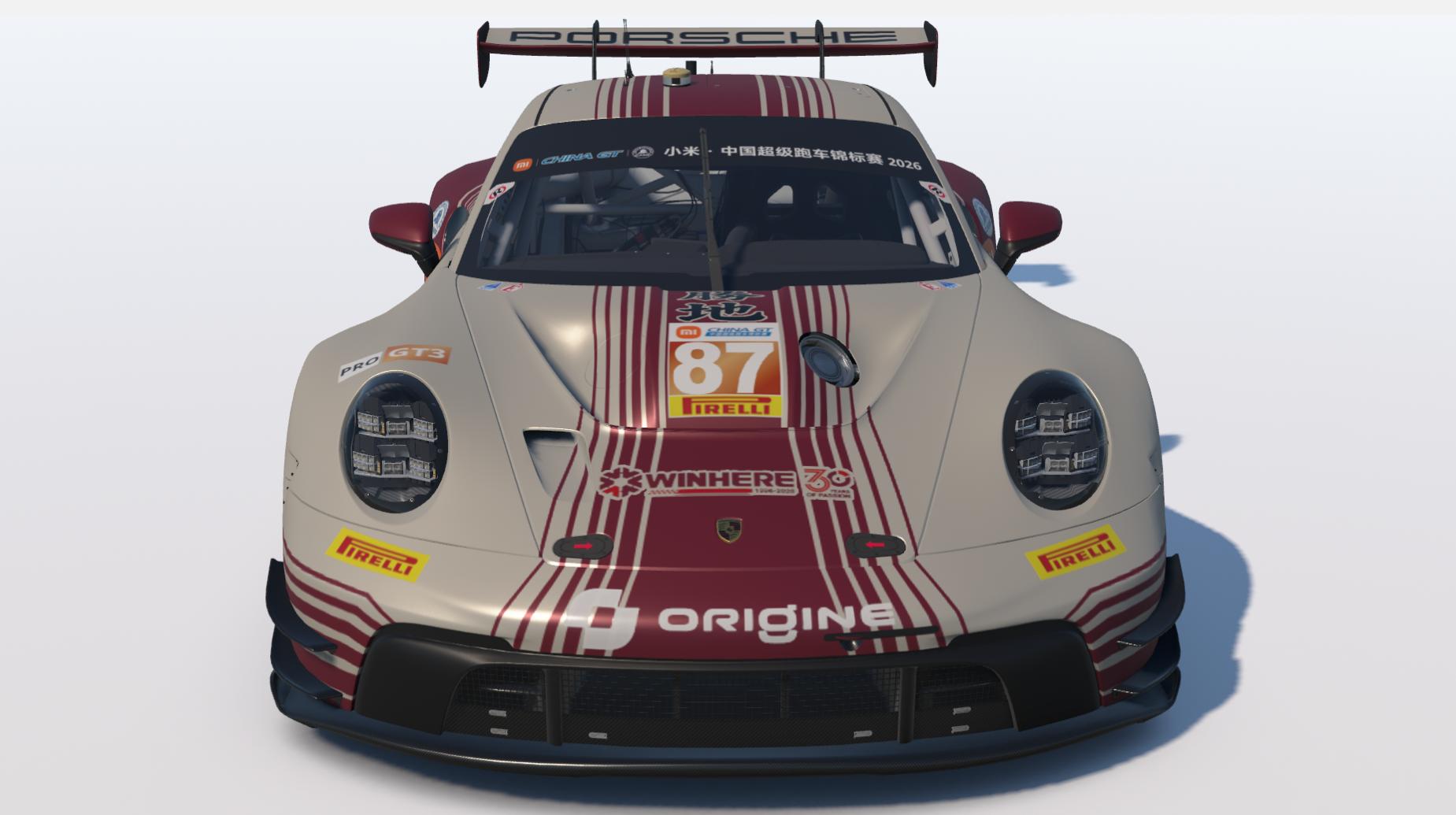 Preview of Origine Shengdi Racing Car #87 China GT 2026 by Keith Archer