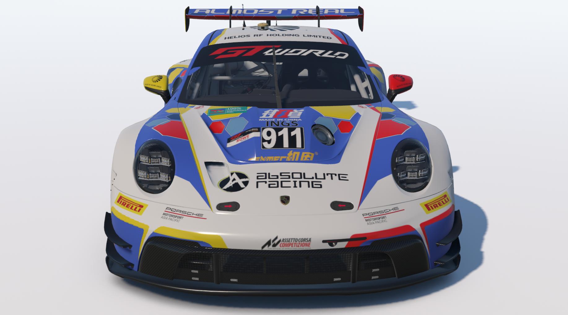 Preview of Absolute Racing Car #911 GTWC Asia - Alessandro Ghiretti and Ron Huang Ruohan by Keith Archer