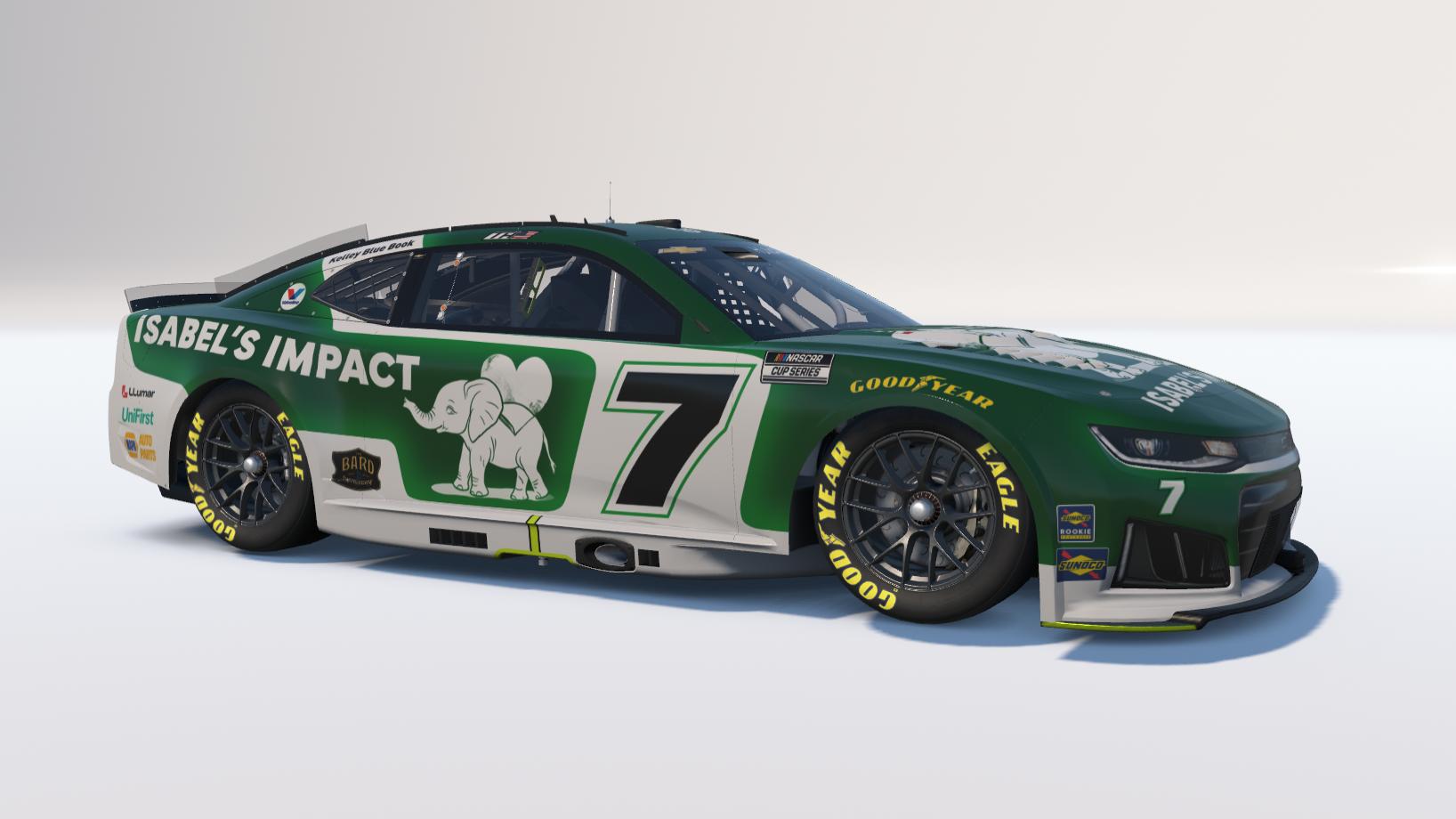 Preview of 2026 Tyler Humphrey #7 Isabels Impact Chevrolet ZL1 1LE by Tyler H.