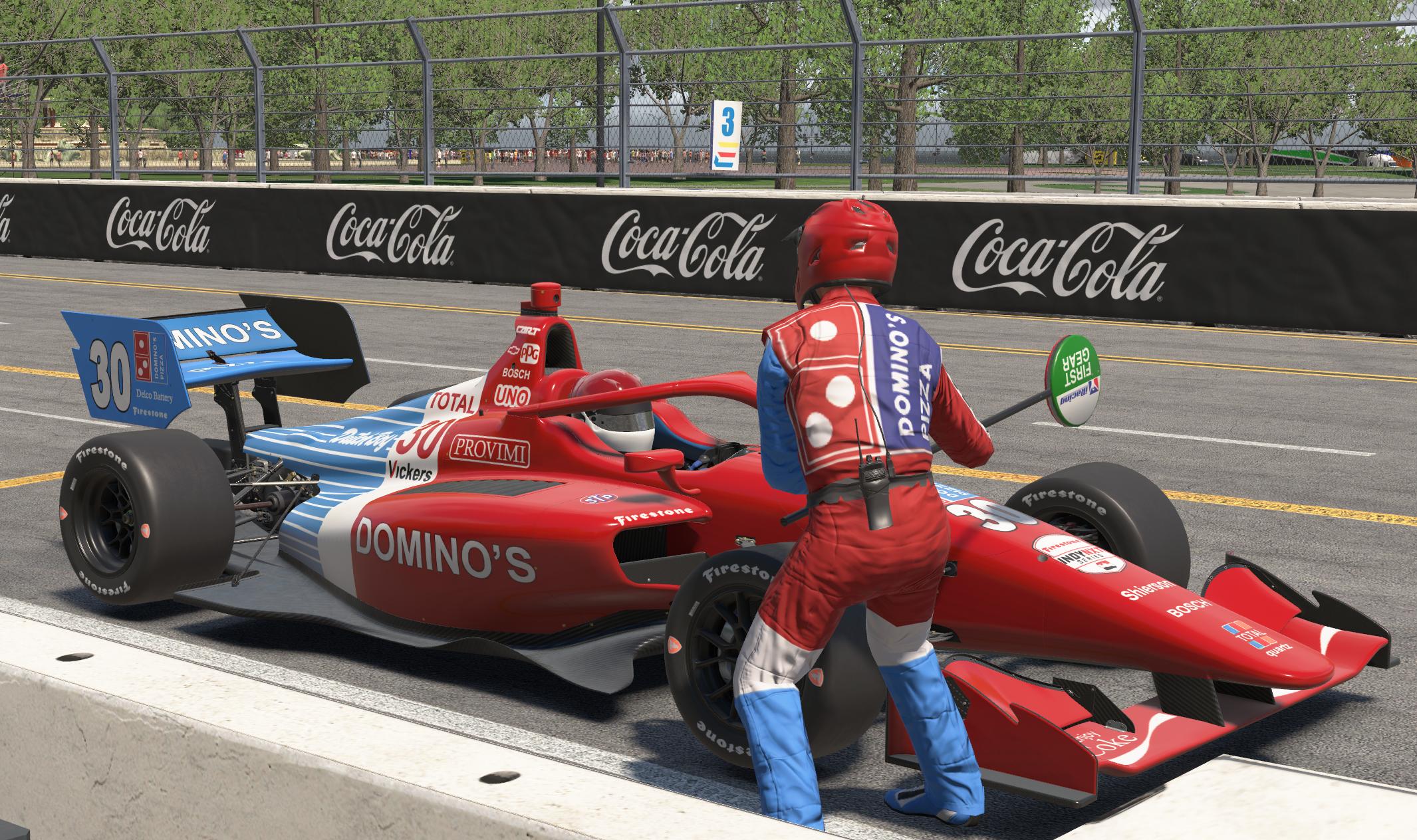 Preview of Arie Luyendyks Dominos Pizza 1990 Indy 500 Winning Livery Based Suits. by Randy Lloyd