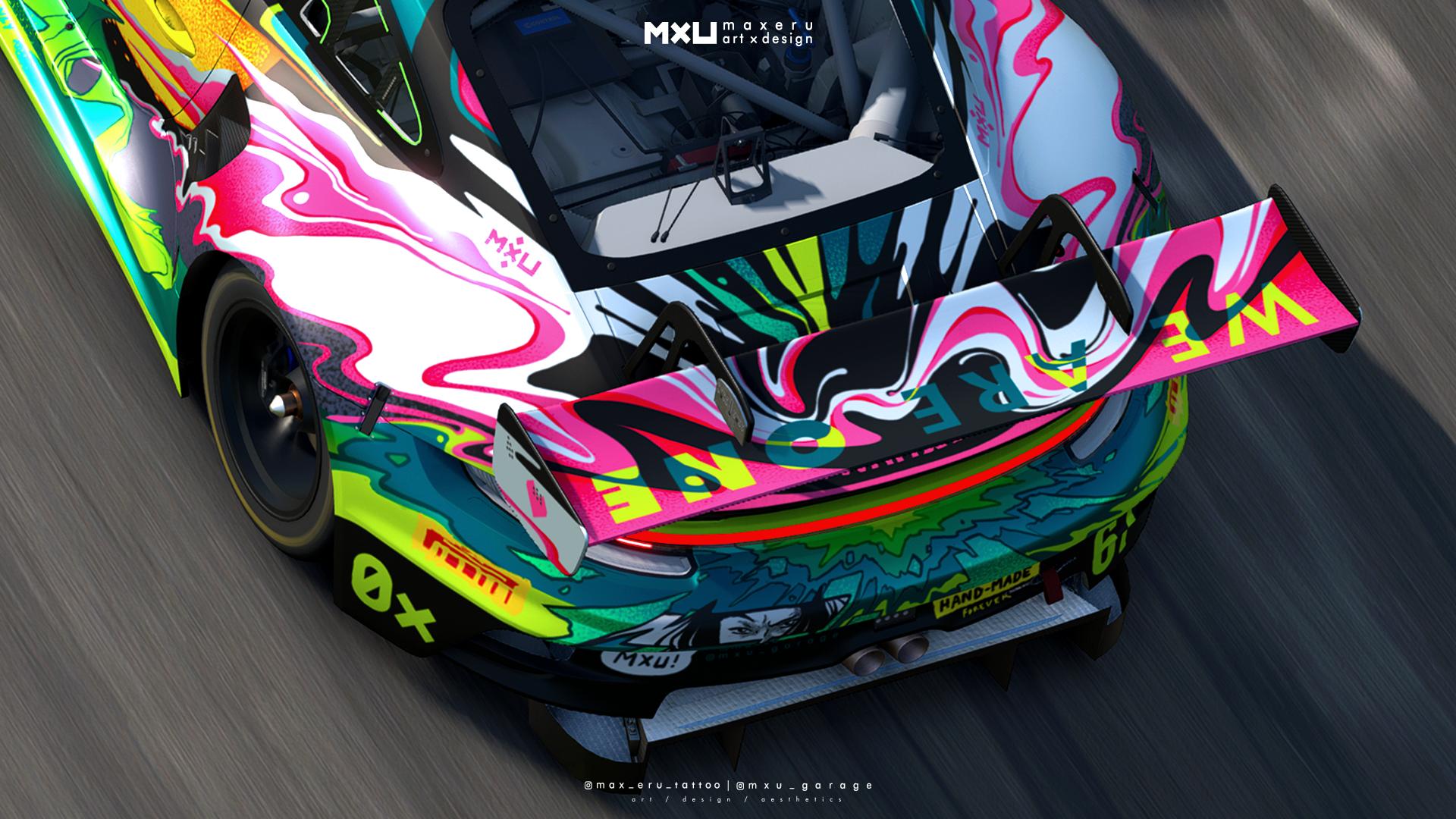 Preview of MXU Optimistic Apocalypse - Porsche 992 GT3R #canvasproject by Bryce L.