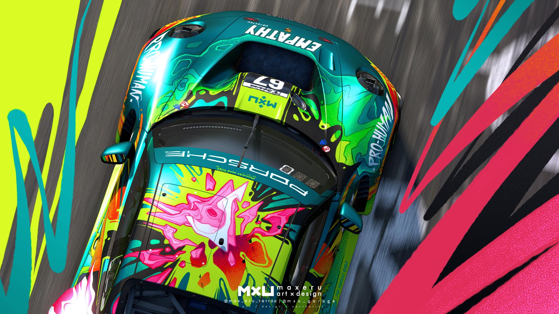 Preview of MXU Optimistic Apocalypse - Porsche 992 GT3R #canvasproject by Bryce L.