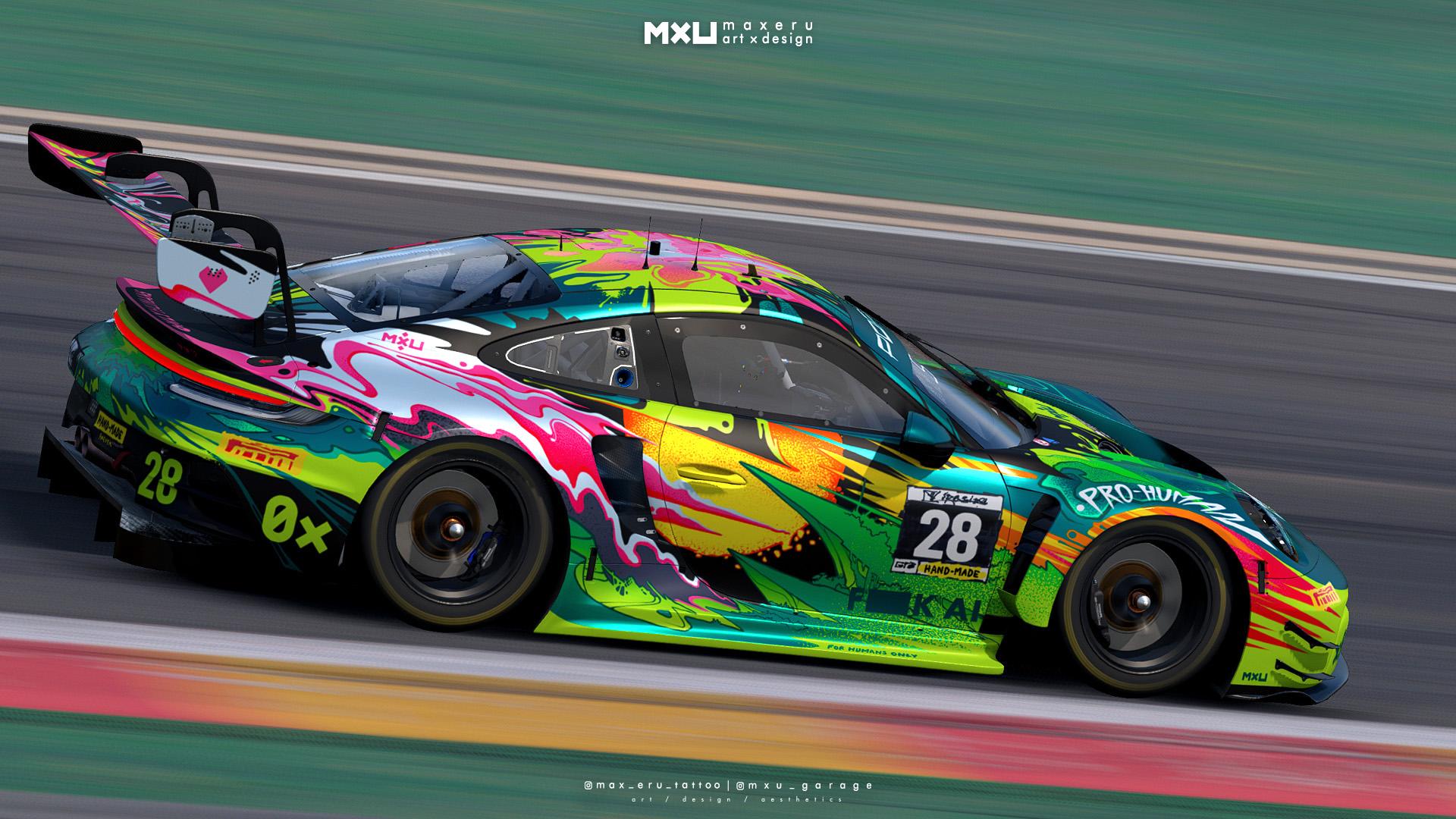 Preview of MXU Optimistic Apocalypse - Porsche 992 GT3R #canvasproject by Bryce L.