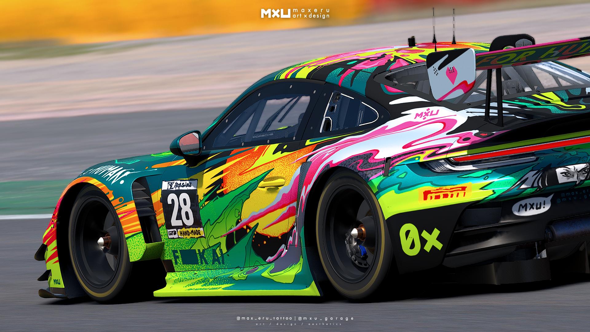 Preview of MXU Optimistic Apocalypse - Porsche 992 GT3R #canvasproject by Bryce L.
