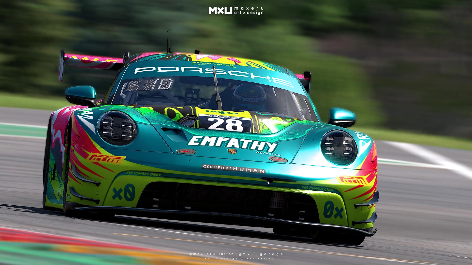 Preview of MXU Optimistic Apocalypse - Porsche 992 GT3R #canvasproject by Bryce L.