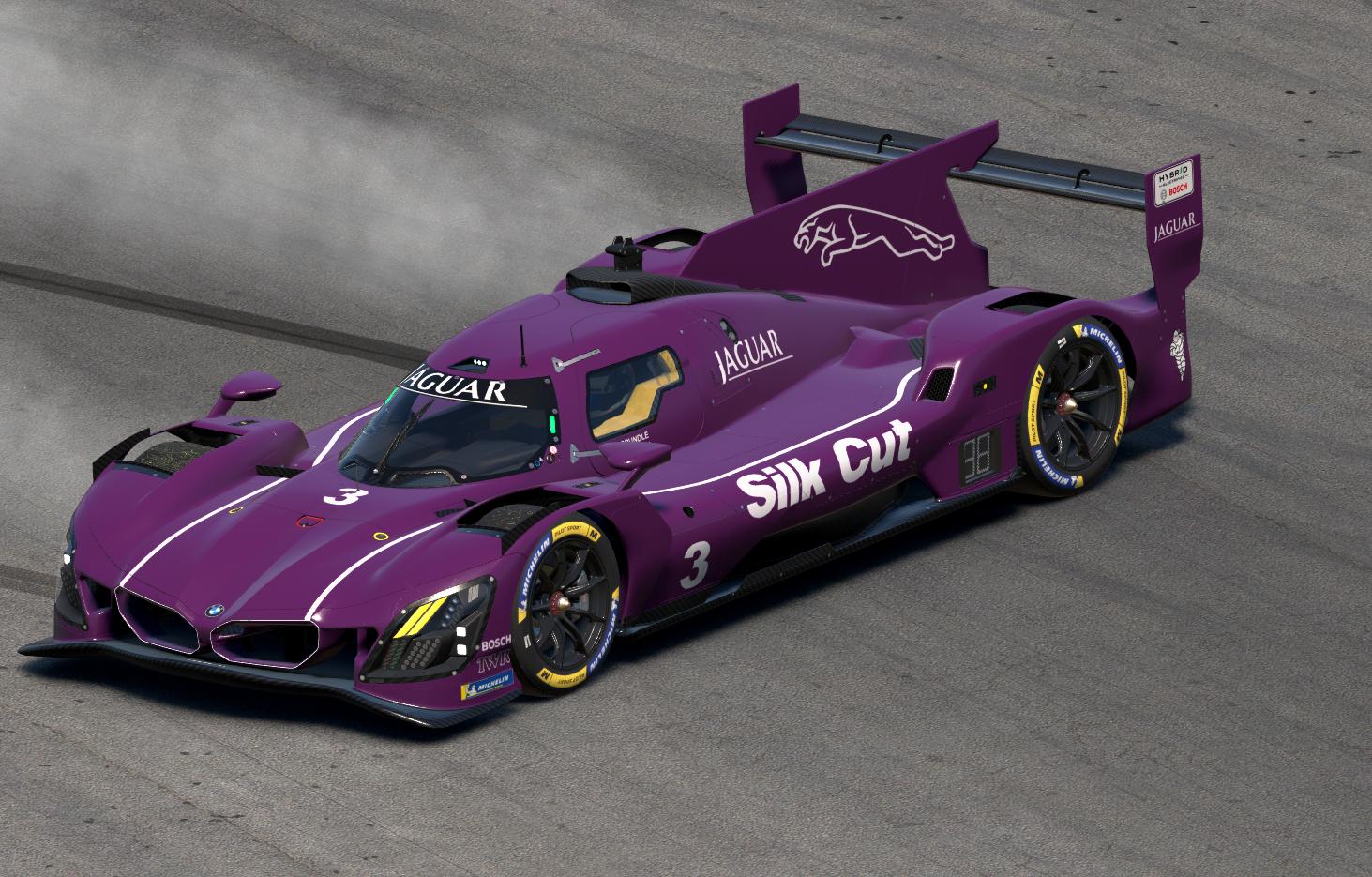 Preview of BMW M Hybrid V8 as Silk Cut Jaguar by Mike Riedner