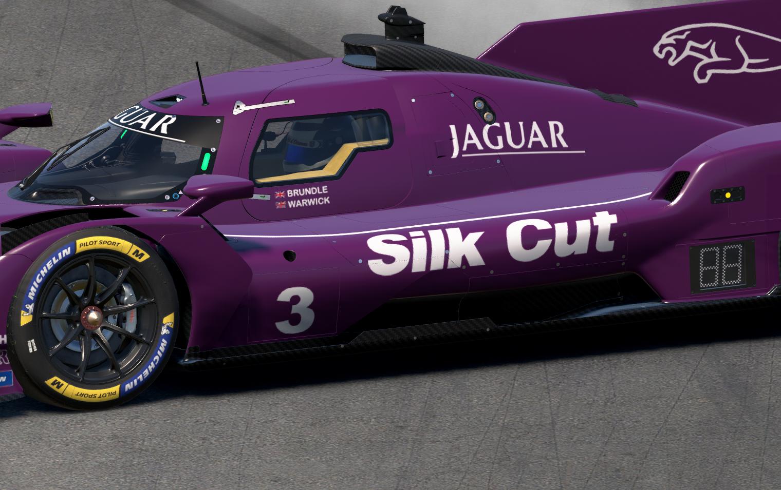 Preview of BMW M Hybrid V8 as Silk Cut Jaguar by Mike Riedner