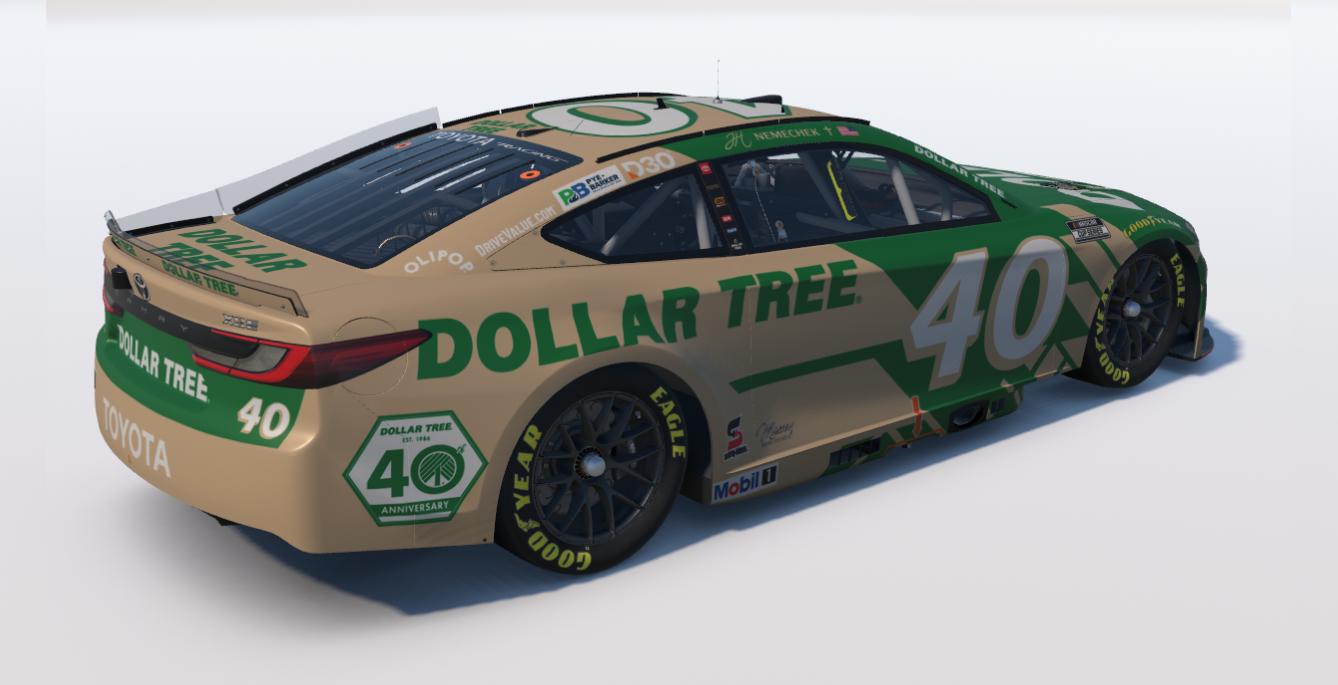 Preview of John Hunter Nemechek Dollar Tree 40th Anniversary Camry XSE by Matt Ridgway