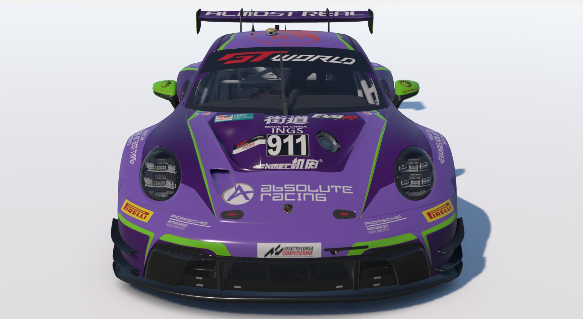 Preview of EVA Racing / Evangelion-01 Test Type Livery from Fuji 2026 GTWC Asia by Keith Archer