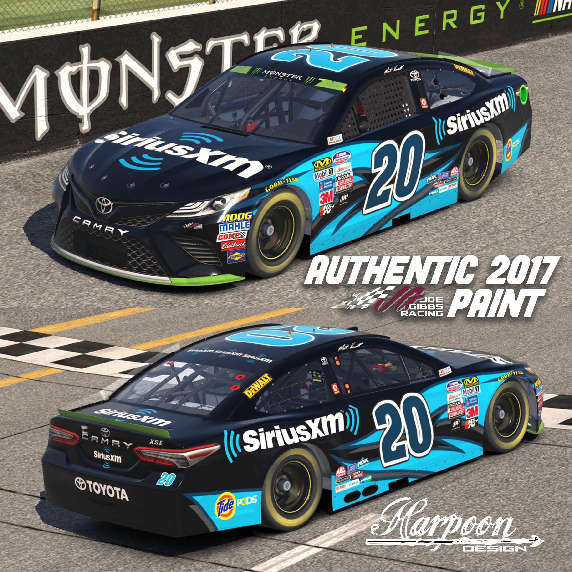 Preview of 2017 JGR Authentic Matt Kenseth Sirius Camry *UPDATE* by Brantley Roden