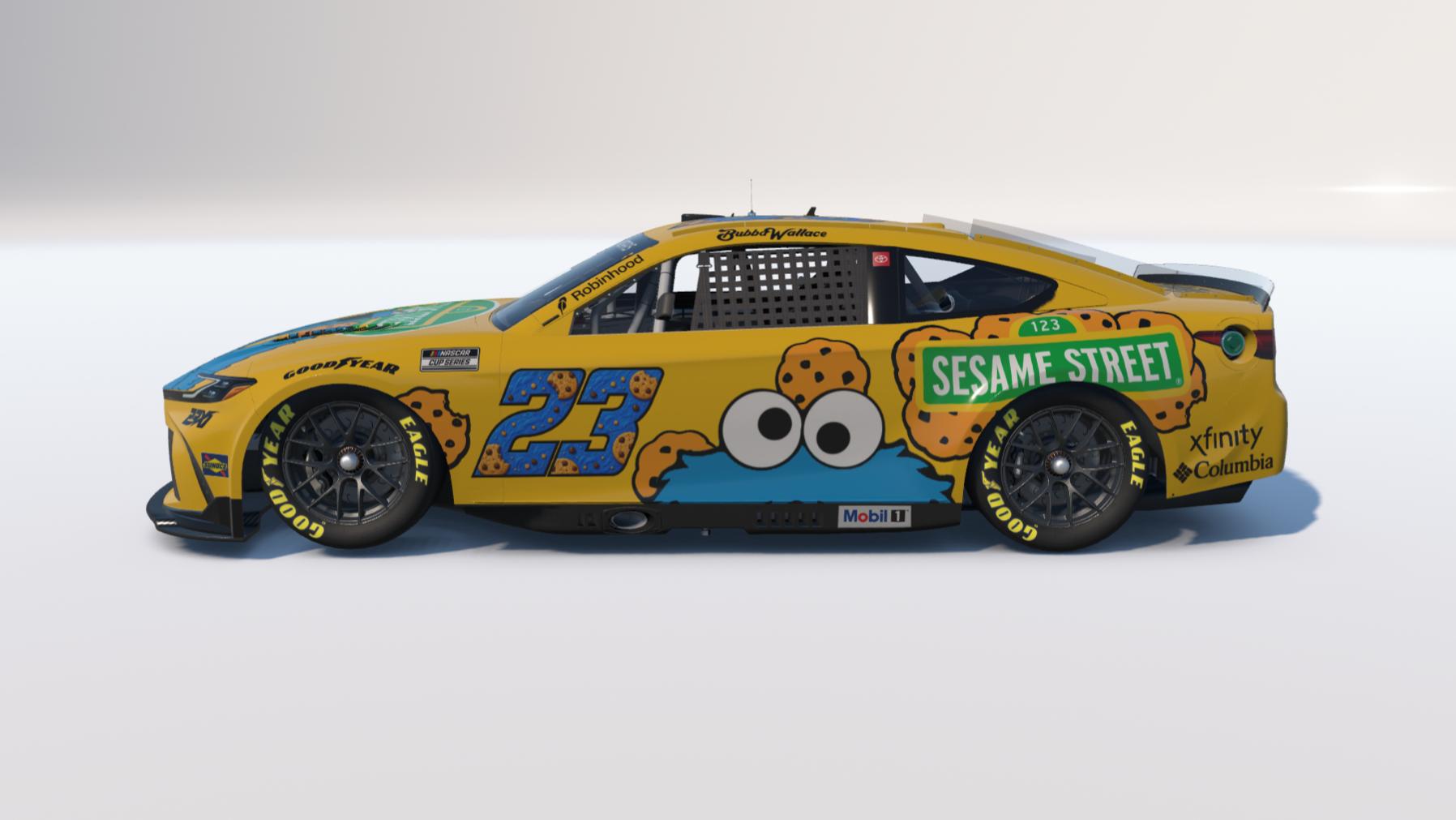 Preview of Bubba Wallace #23 Sesame Street "Cookie Monster" Toyota Camry *Fictional* by Brett M.