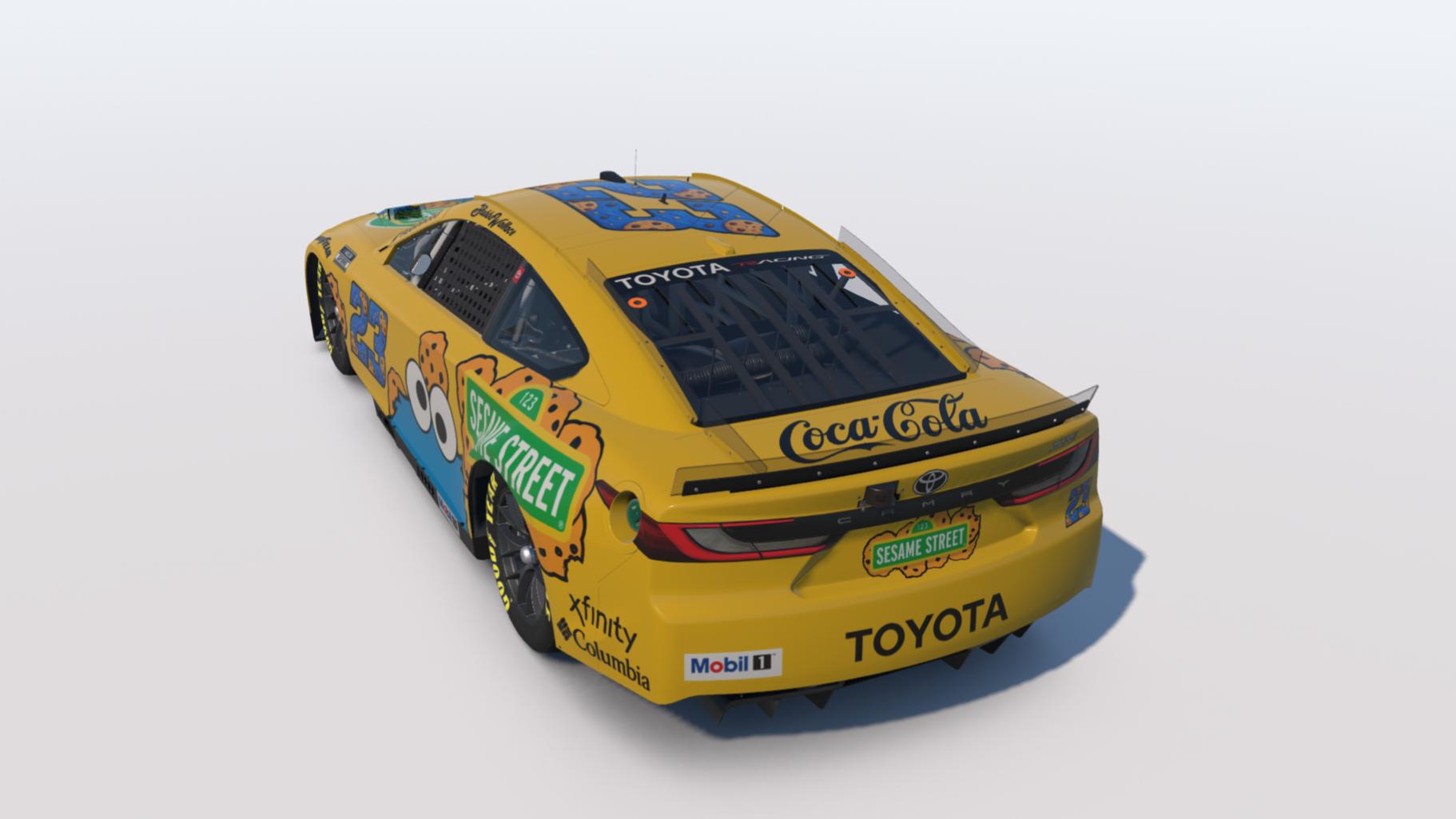 Preview of Bubba Wallace #23 Sesame Street "Cookie Monster" Toyota Camry *Fictional* by Brett M.