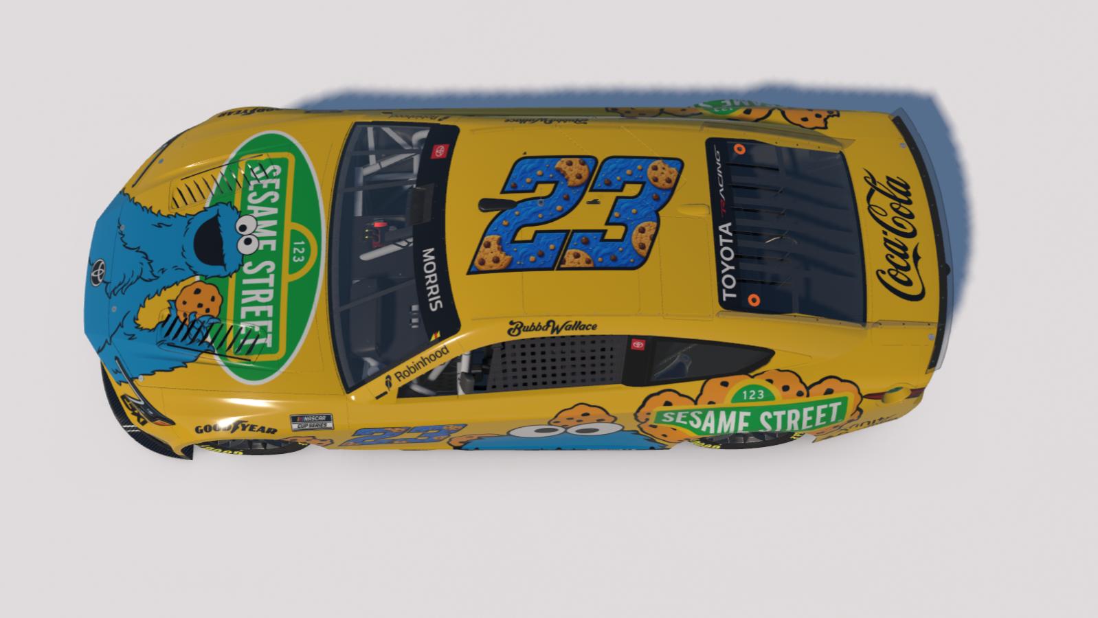 Preview of Bubba Wallace #23 Sesame Street "Cookie Monster" Toyota Camry *Fictional* by Brett M.