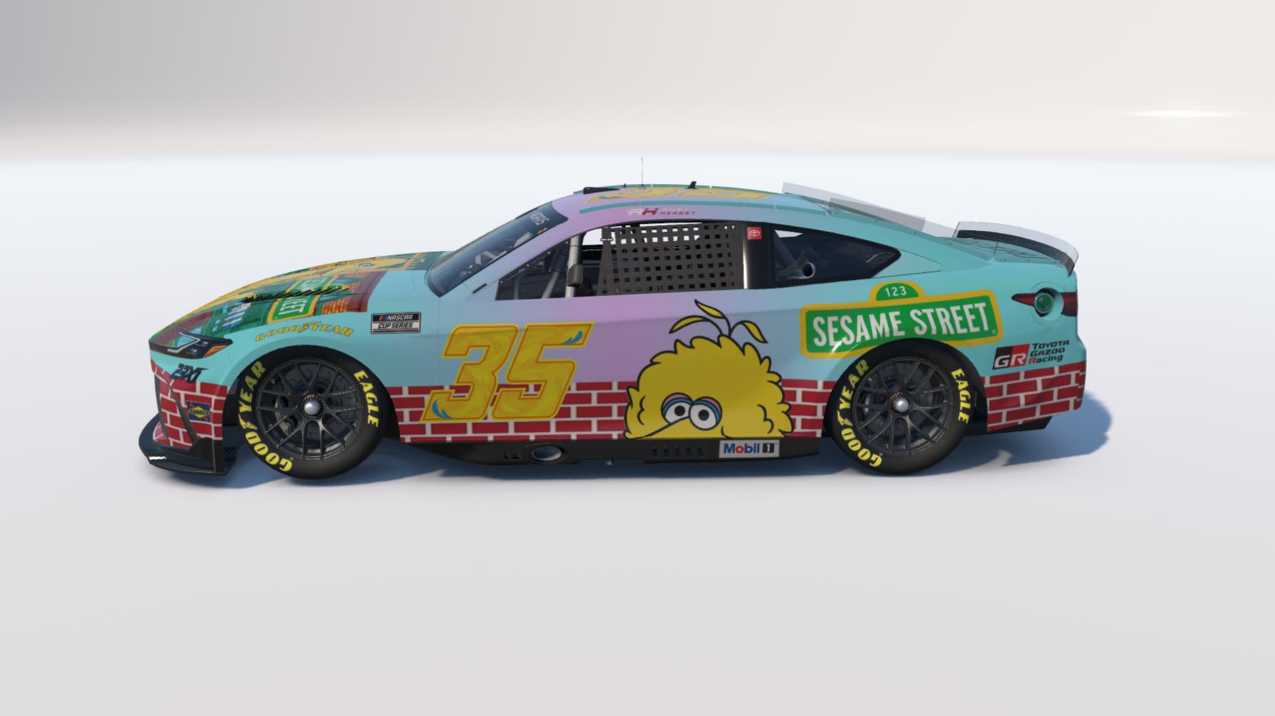 Preview of Riley Herbst #35 Sesame Street "Big Bird" Toyota Camry *Fictional* by Brett M.