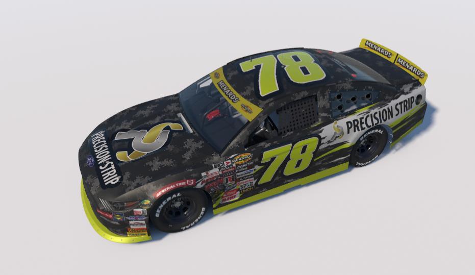 Preview of Adam Benefiel ARCA Mustang Precision Strip #78 by Steven Ayers Jr