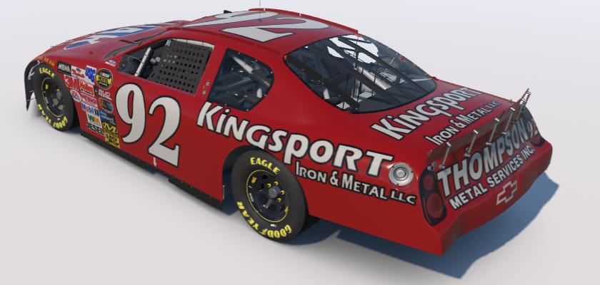 Preview of 2005- #92 Hermie Sadler- Oak Gloves/ Thompson Metal Services/ Kingsport Iron & Metal Chevrolet by Zach Tyndall
