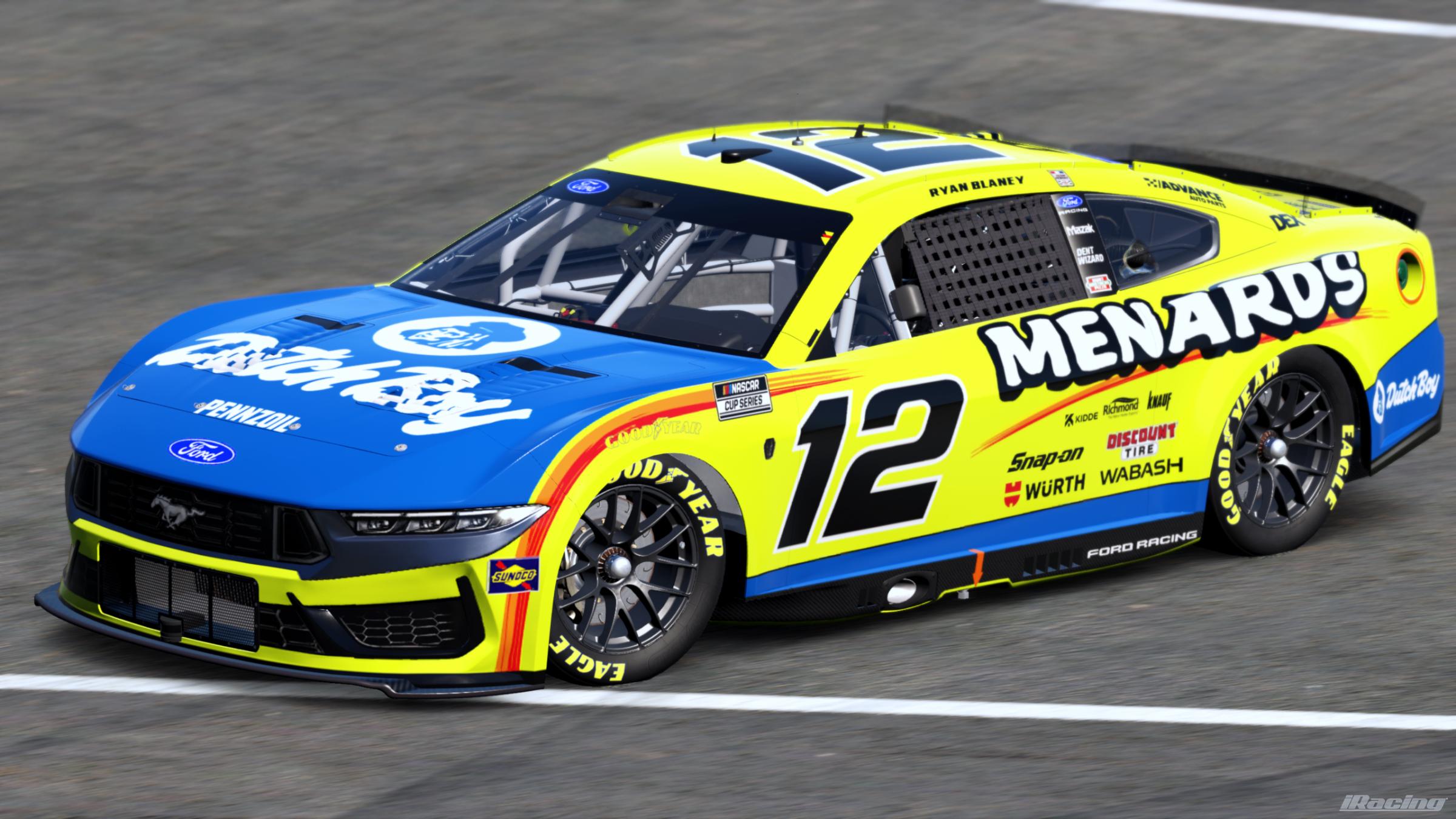 Preview of Ryan Blaney 2026 Menards/ Dutch Boy (Custom #) by Gary P.