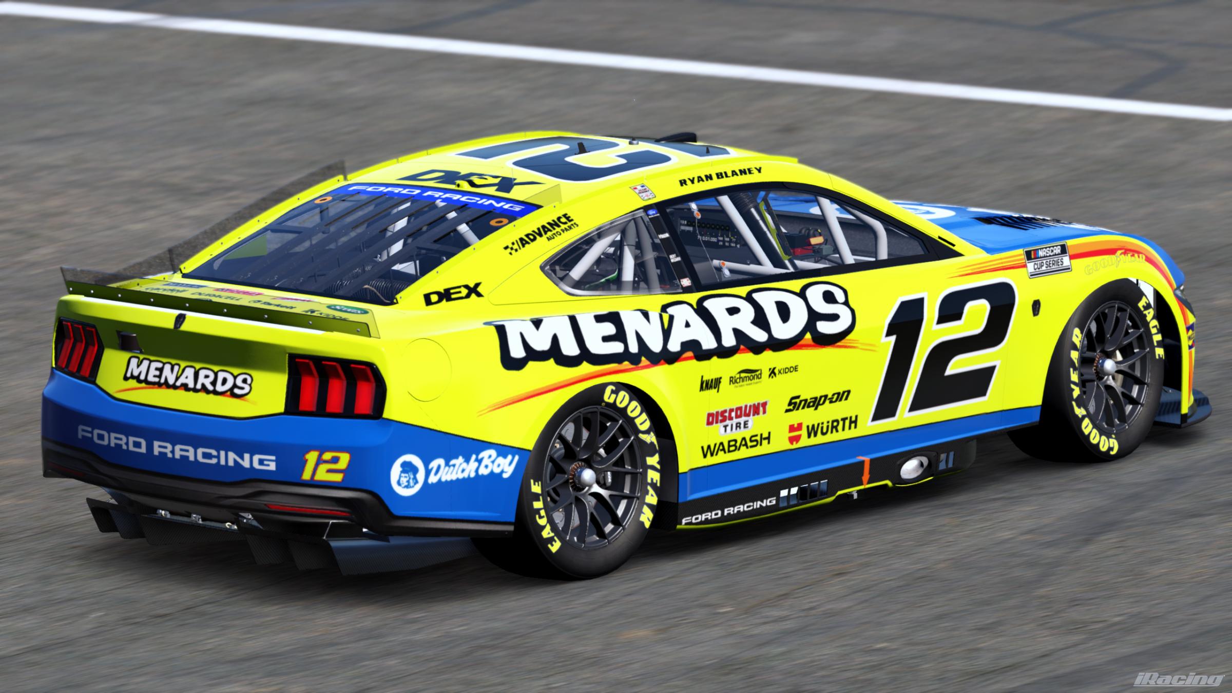 Preview of Ryan Blaney 2026 Menards/ Dutch Boy (Custom #) by Gary P.