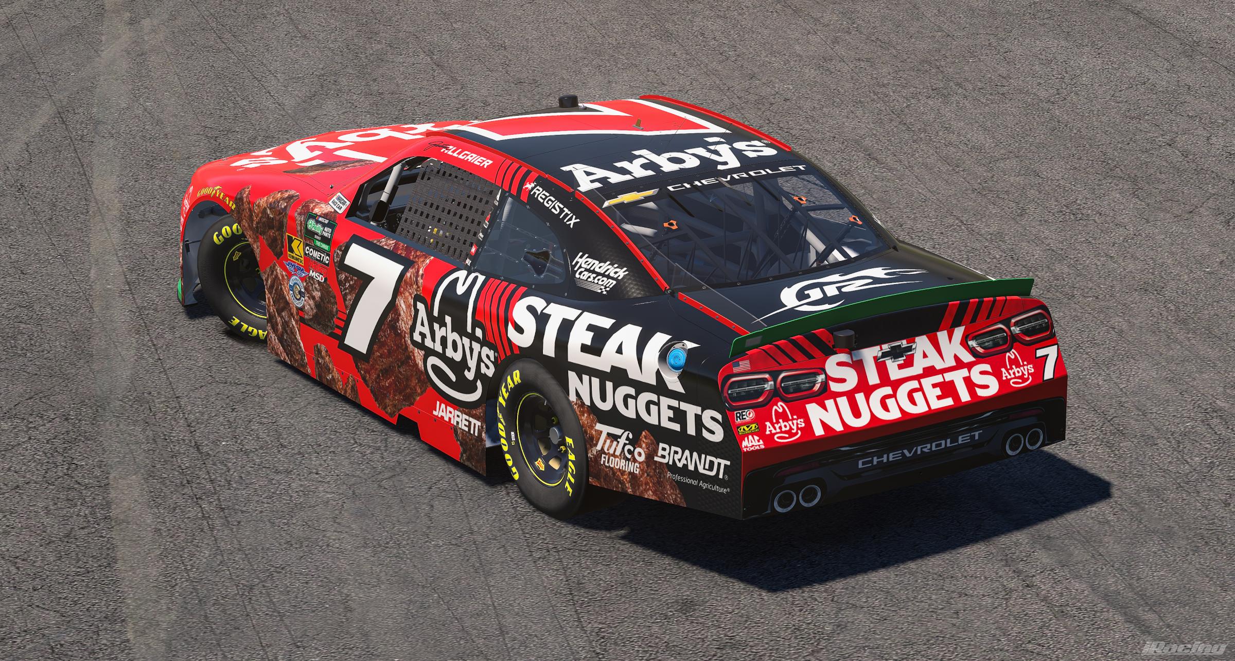 Preview of 2026 Justin Allgaier Arbys Steak Nuggets Chevrolet by Ryan A Williams