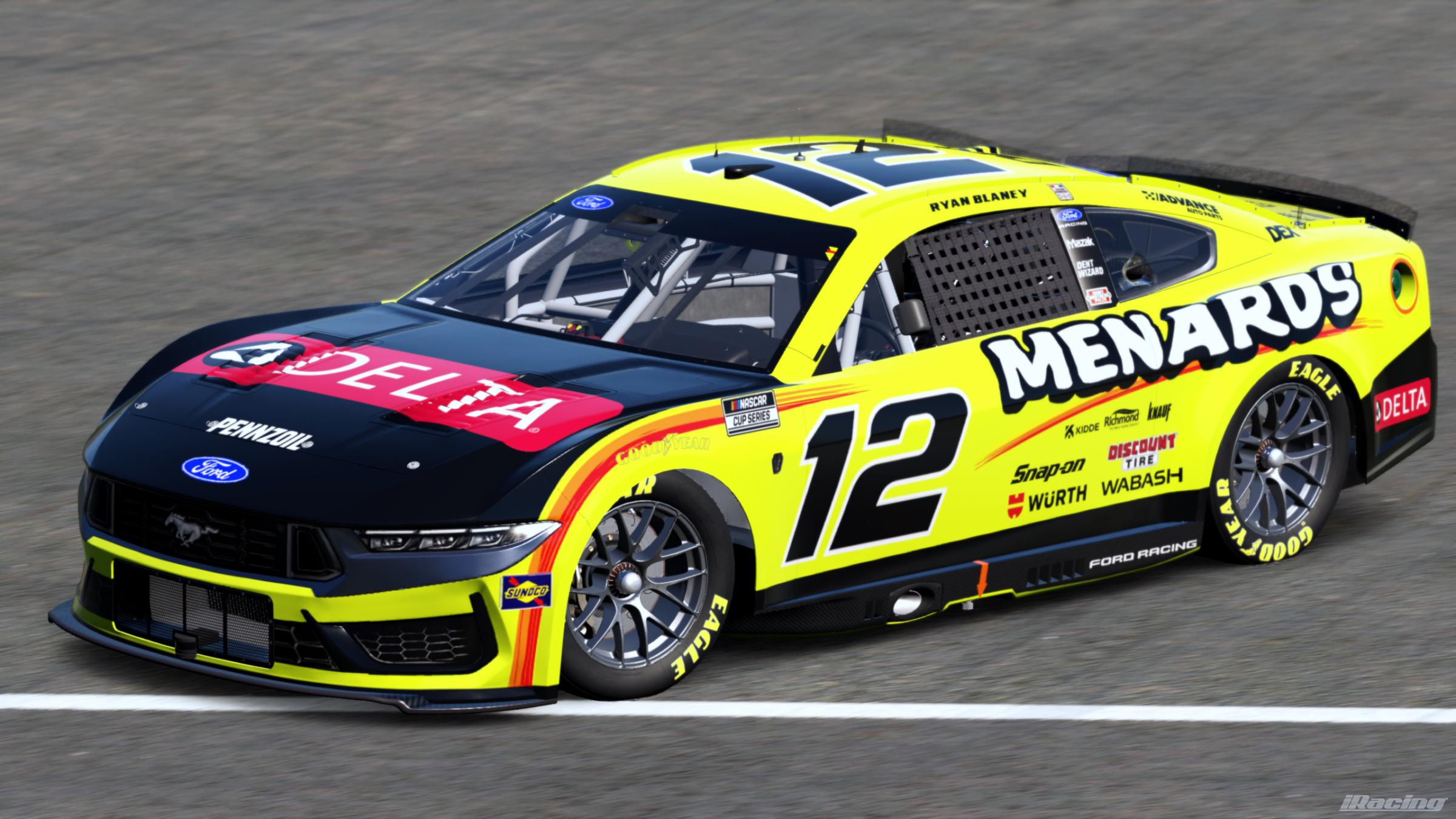 Preview of Ryan Blaney 2026 Menards/ Delta (Custom #) by Gary P.