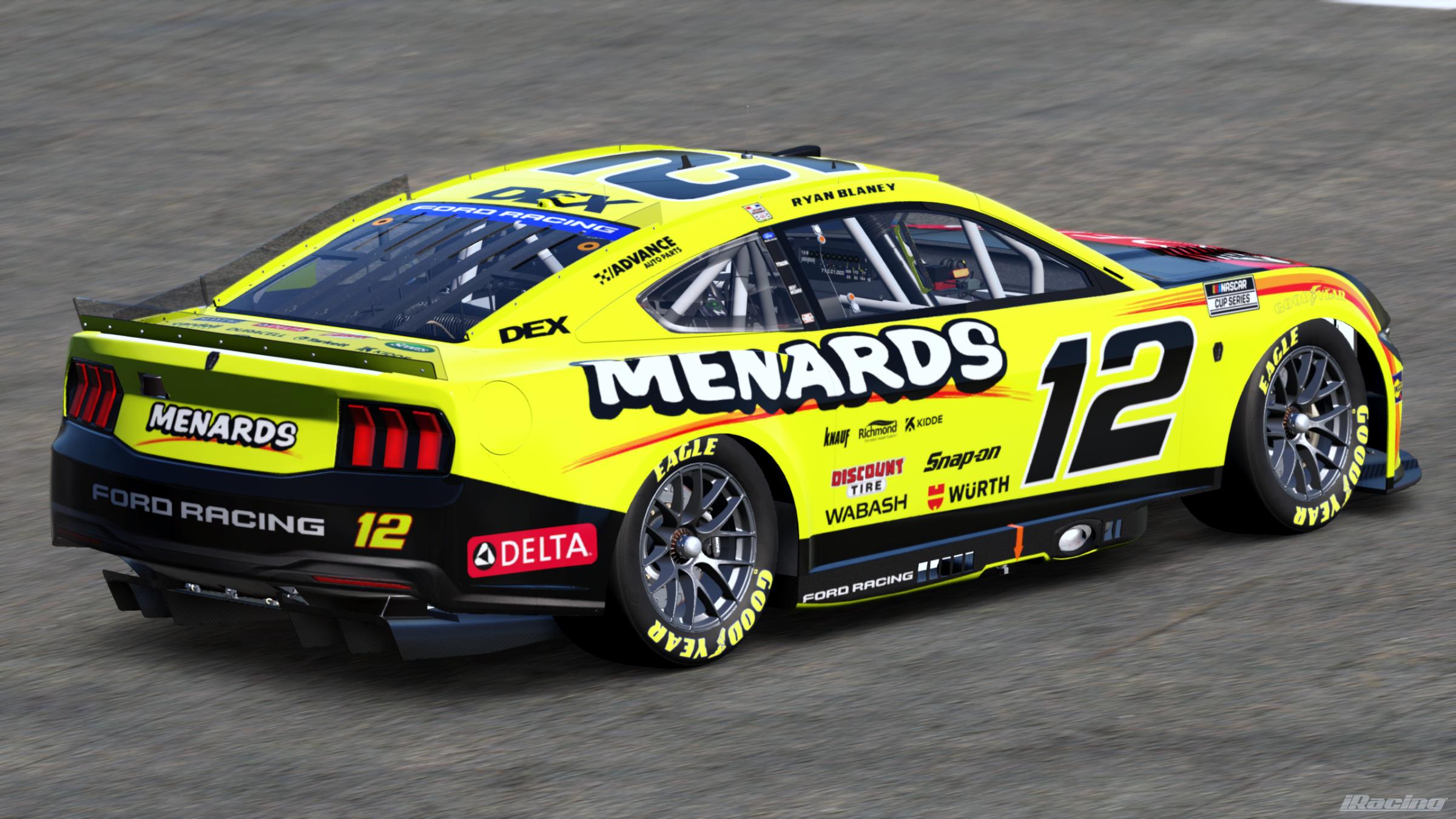 Preview of Ryan Blaney 2026 Menards/ Delta (Custom #) by Gary P.