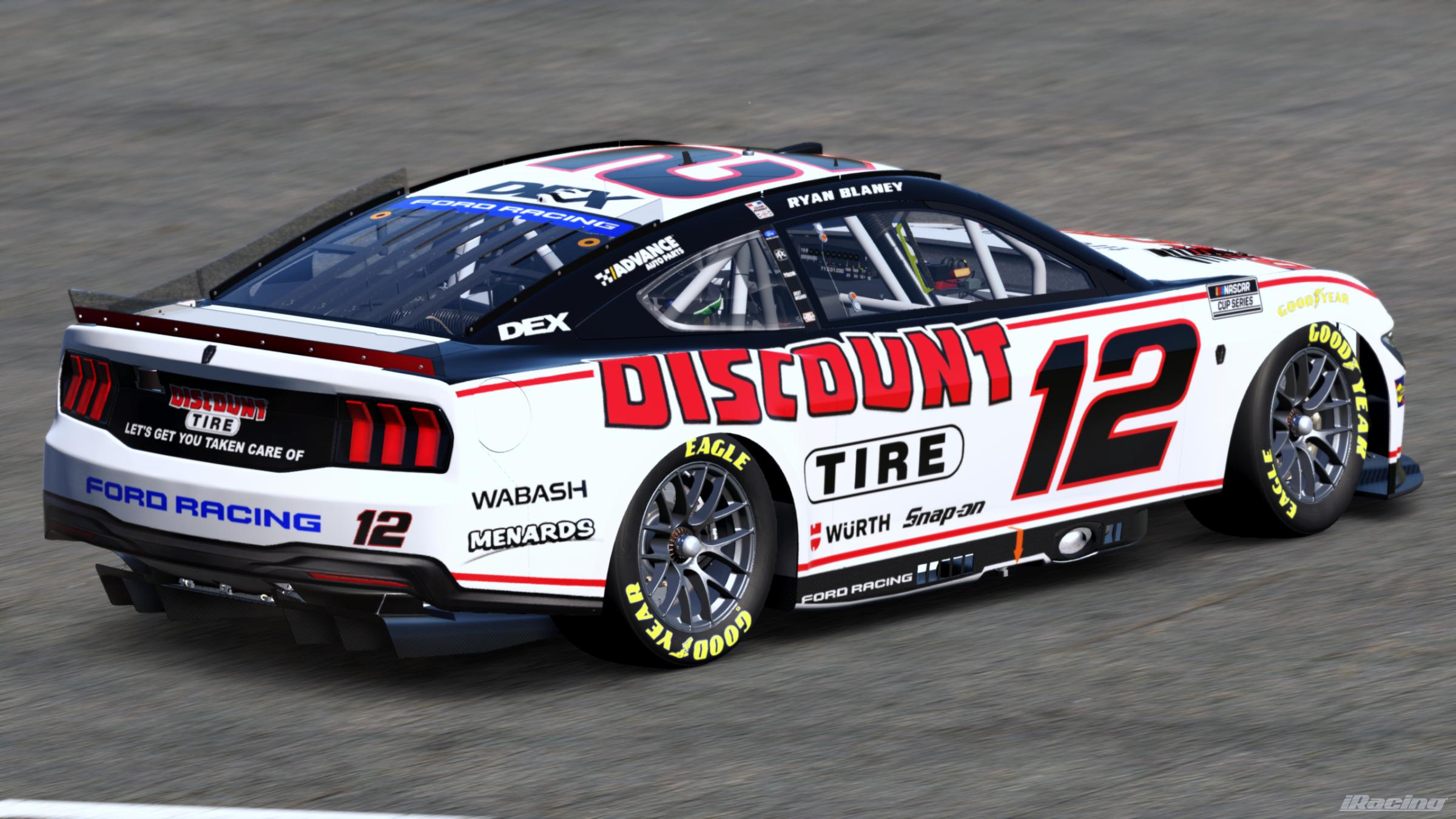 Preview of Ryan Blaney 2026 Discount Tire (Sim #) by Gary P.