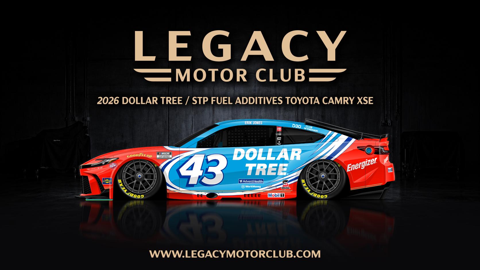Preview of Erik Jones 2026 Dollar Tree / STP Fuel Additives Camry XSE by Matt Ridgway