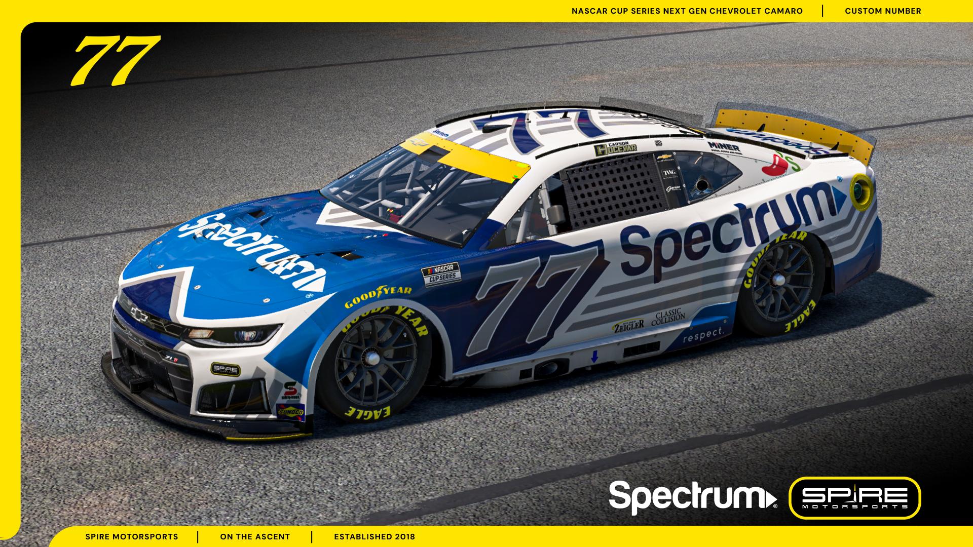 Preview of 2026 #77 Carson Hocevar Spectrum Chase by Spire Motorsports