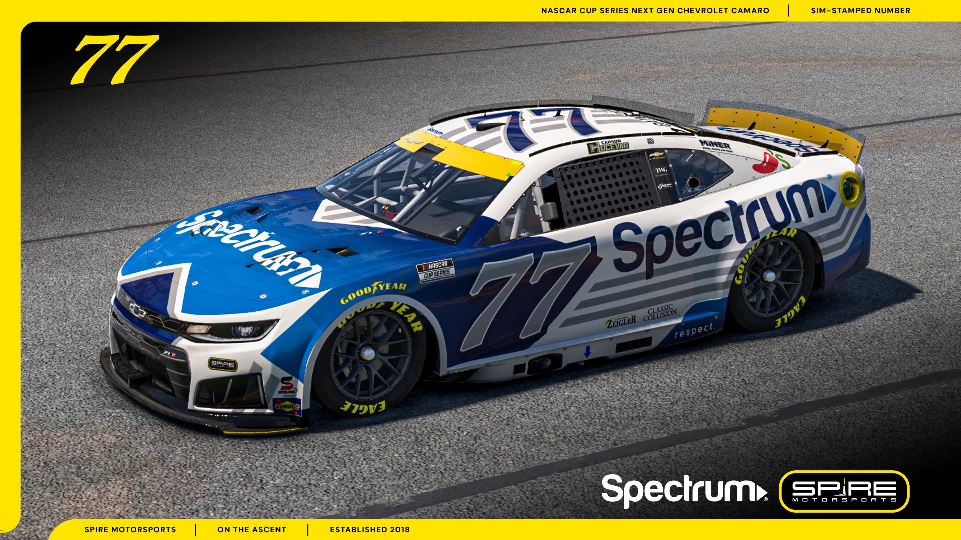 Preview of 2026 #77 Carson Hocevar Spectrum Chase - No Number by Spire Motorsports