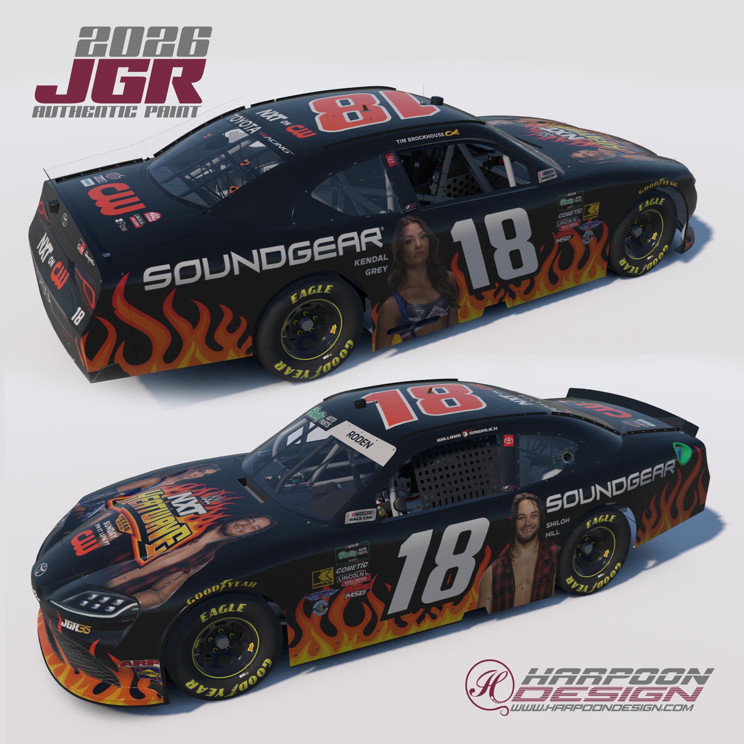 Preview of 2026 William Sawalich NXT Heatwave OReilly Toyota Supra by Brantley Roden