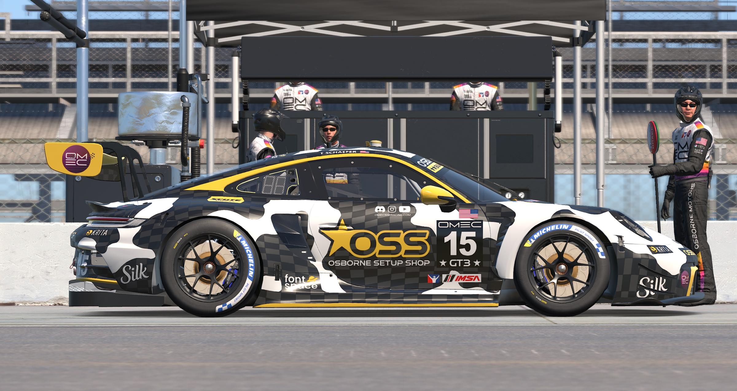 Preview of OSS Porsche 992 GT3 "Checkers" v1.2 by Patrick Cantrell