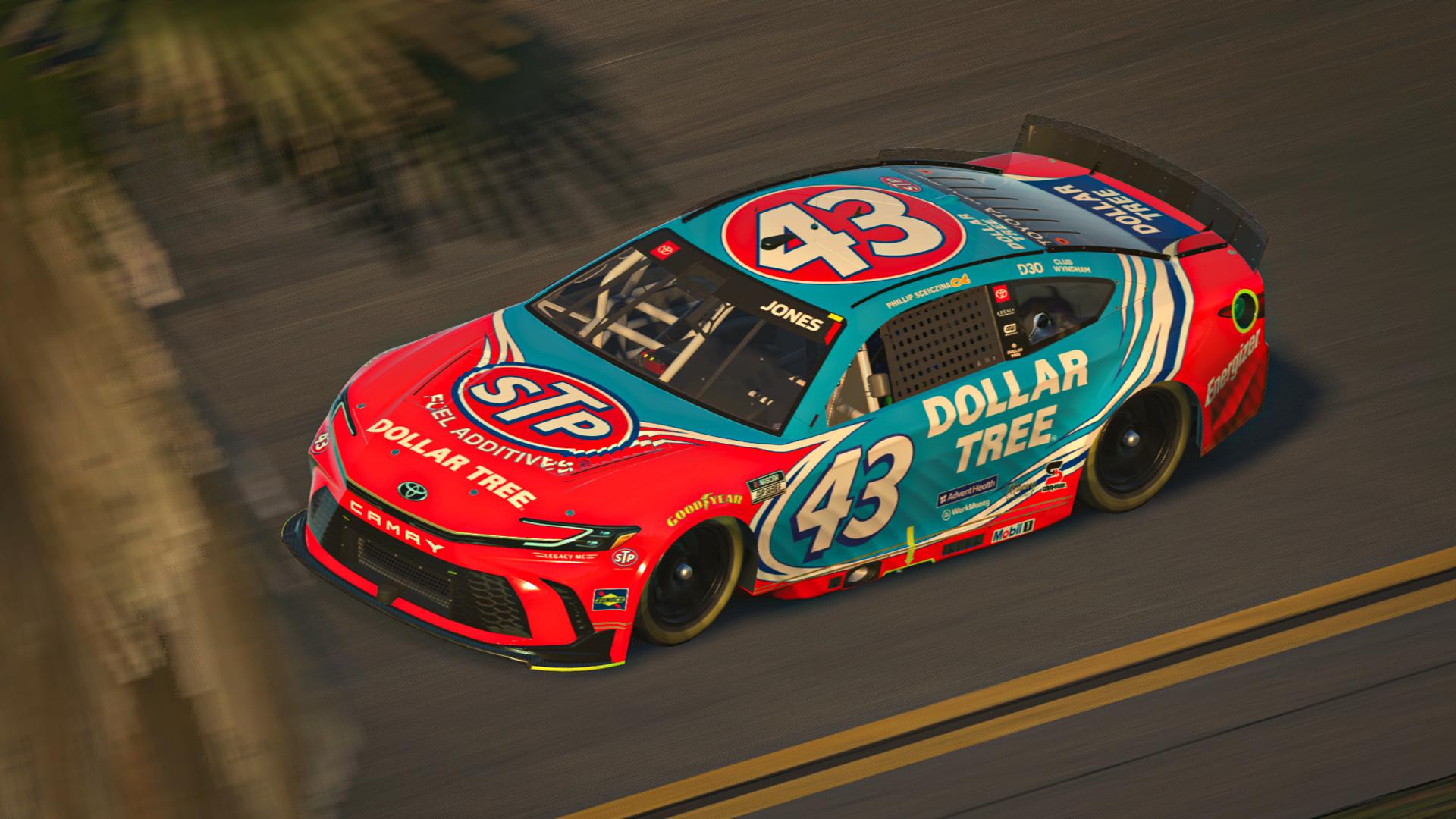 Preview of 2026 #43 Erik Jones STP / Dollar Tree (No Numbers) by Roberto Ramirez
