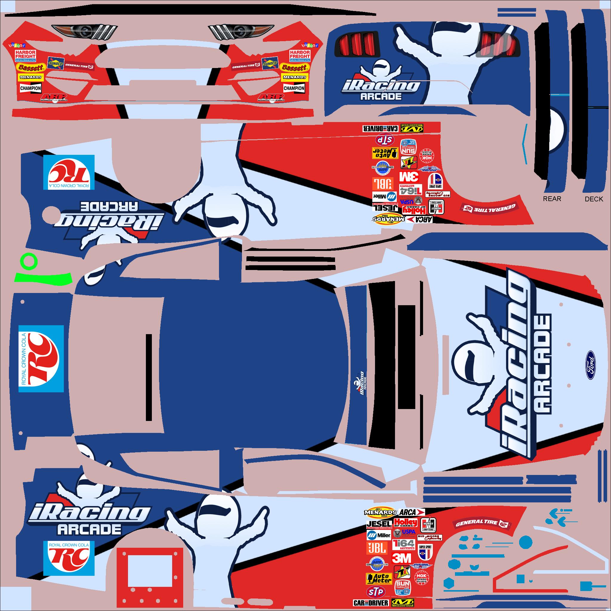 Preview of ARCA Ford 2025 iRacing Arcade by Clyde Coman