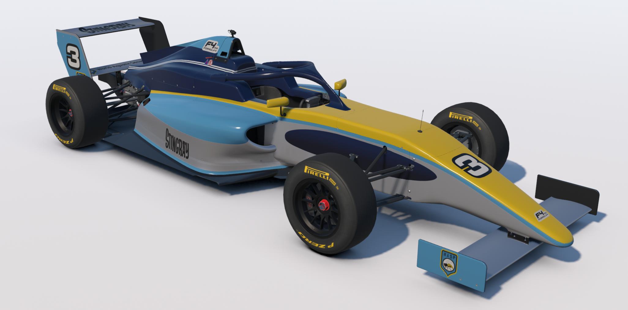 Preview of Stingray from the 1960s TV Series Livery for the FIA F4 by Keith Archer