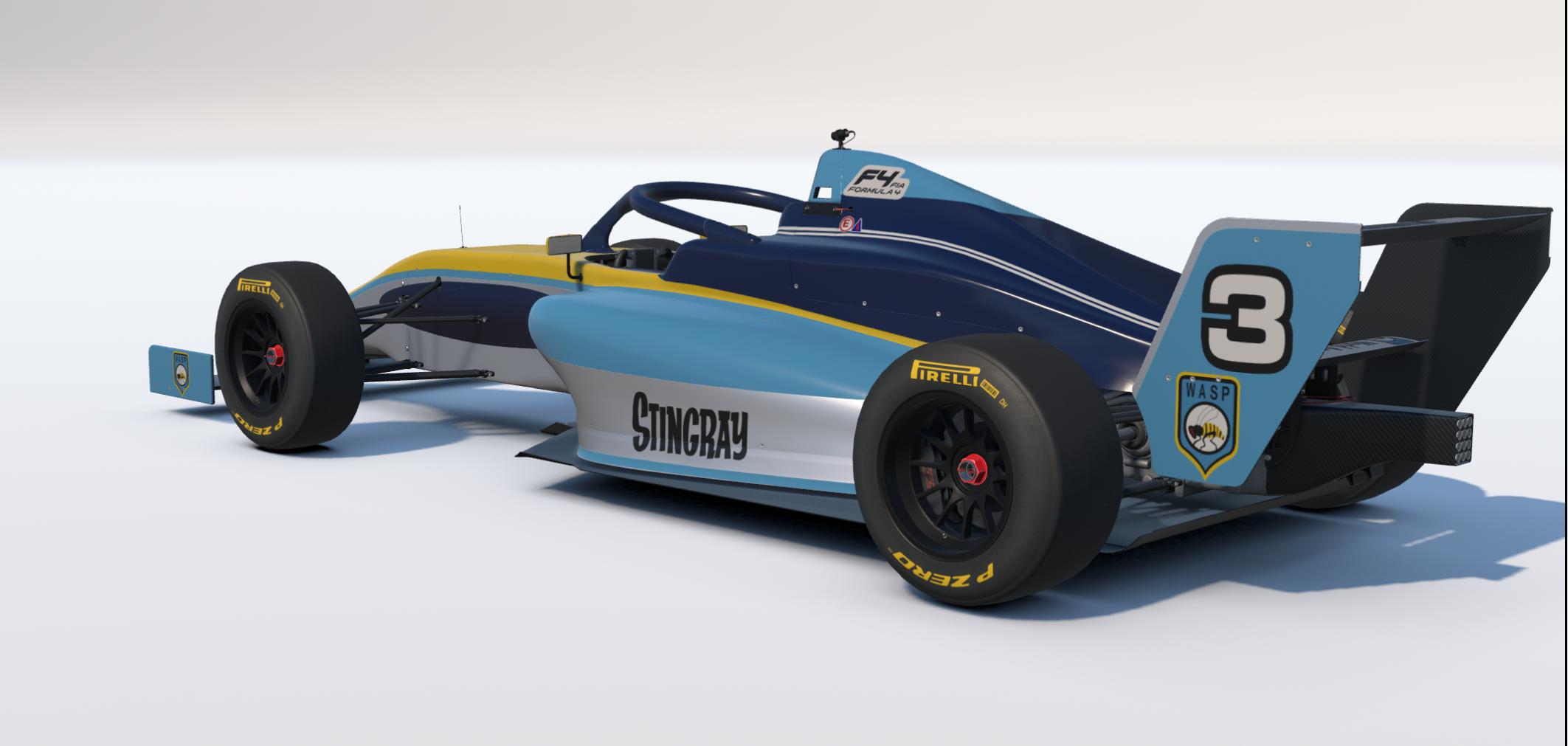 Preview of Stingray from the 1960s TV Series Livery for the FIA F4 by Keith Archer