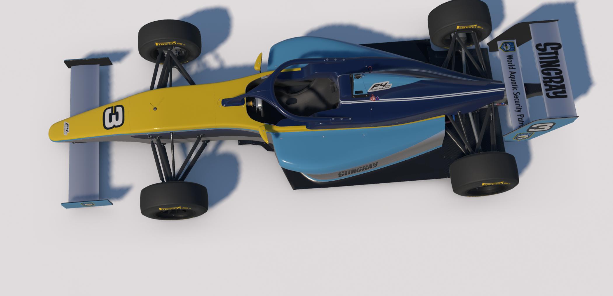Preview of Stingray from the 1960s TV Series Livery for the FIA F4 by Keith Archer
