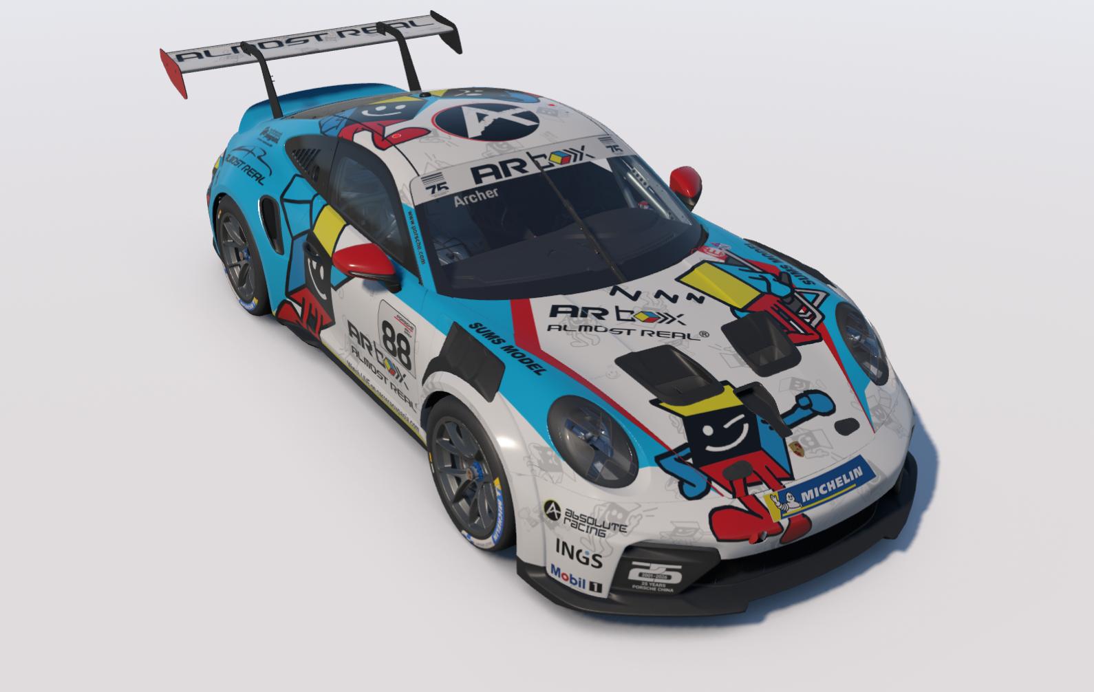 Preview of Absolute Boxheart Car #88 Livery from Porsche Carrera Cup Asia by Keith Archer