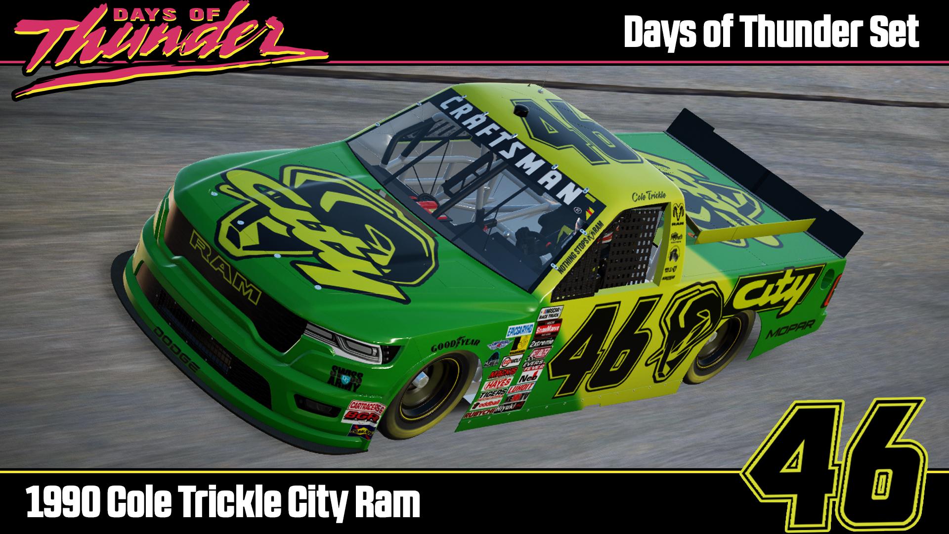 Preview of Days of Thunder Cole Trickle City Ram Sim Stamped by DG Swiss